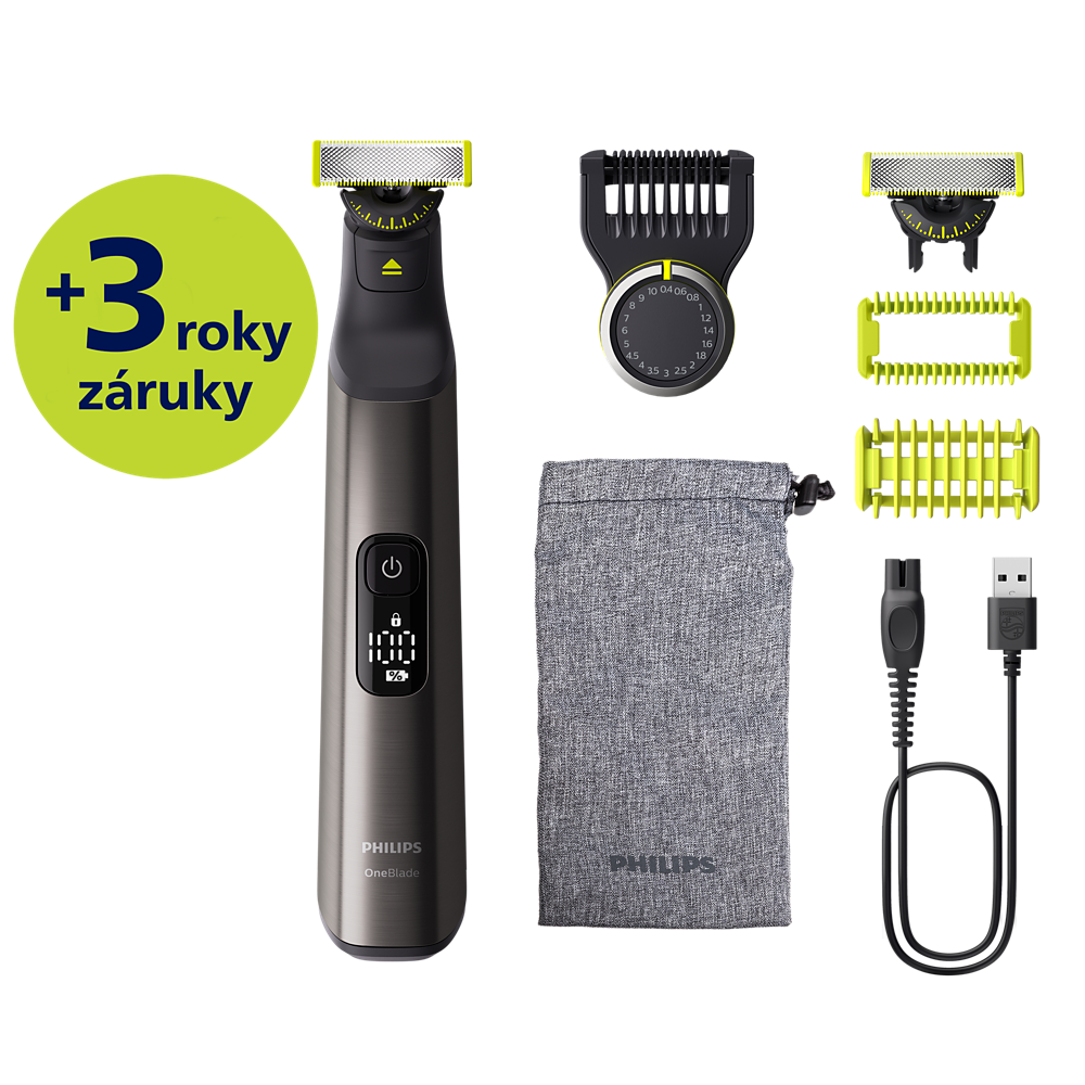 Hybridný zastrihávač Philips OneBlade Pro 360 na tvár QP6552/15