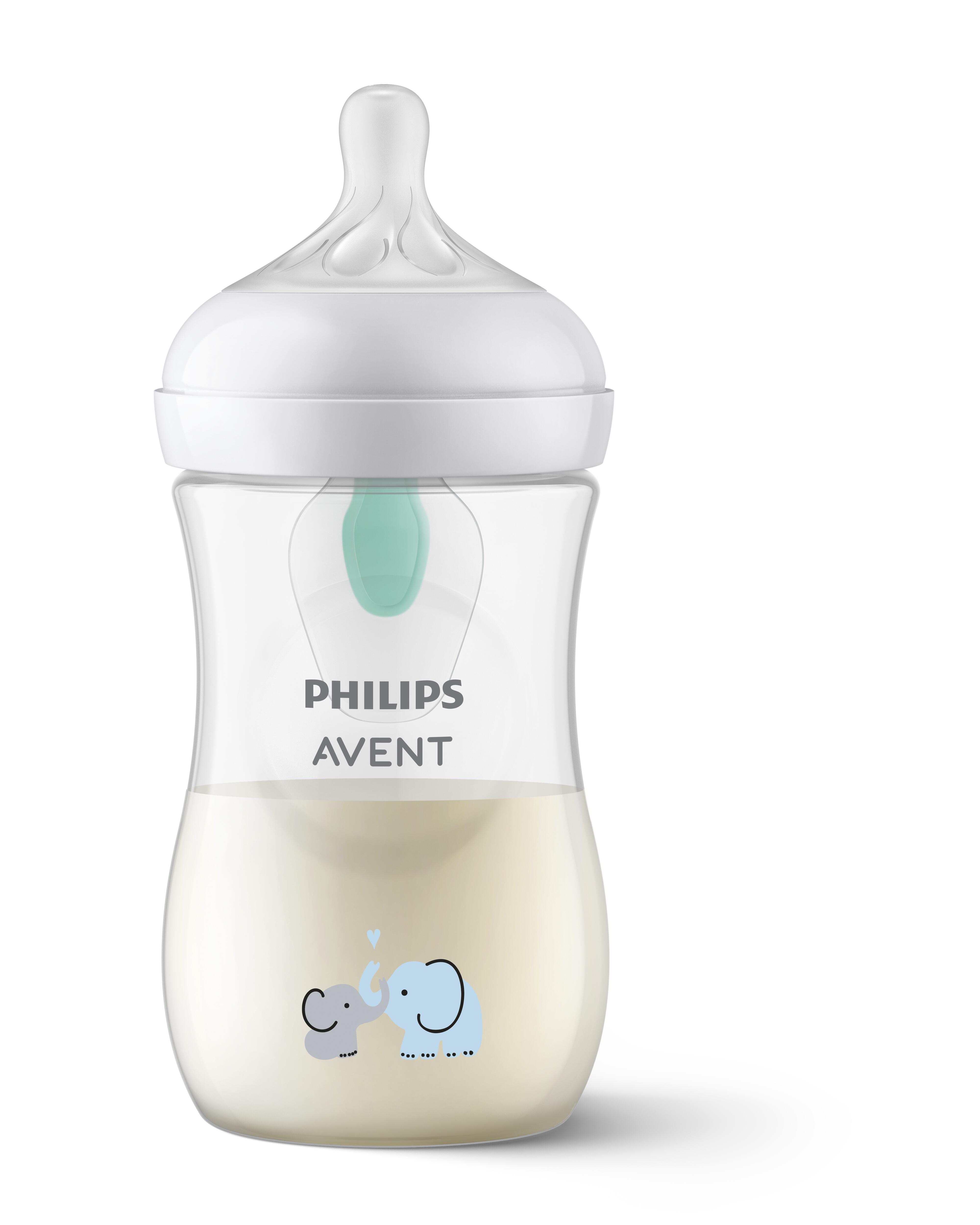 E-shop Fľaša Philips Avent Natural Response s ventilom AirFree 260 ml, 1m+, 1 ks, Slon SCY673/81