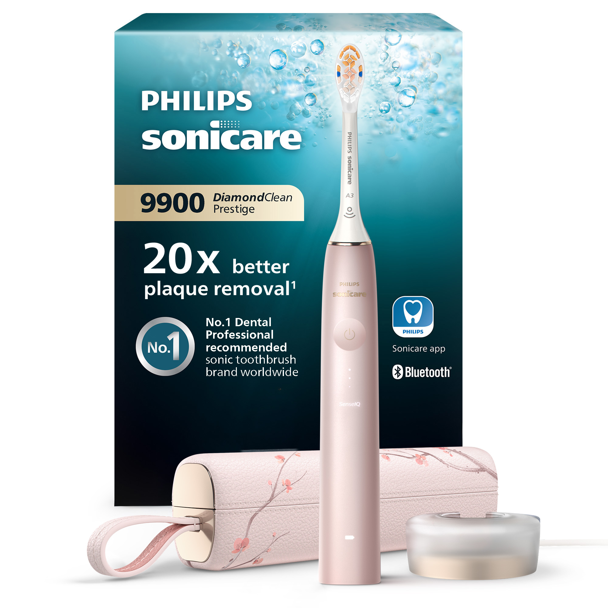 Sonická zubná kefka Philips Sonicare DiamondClean Prestige Limited Edition s aplikáciou Pink HX9992/31