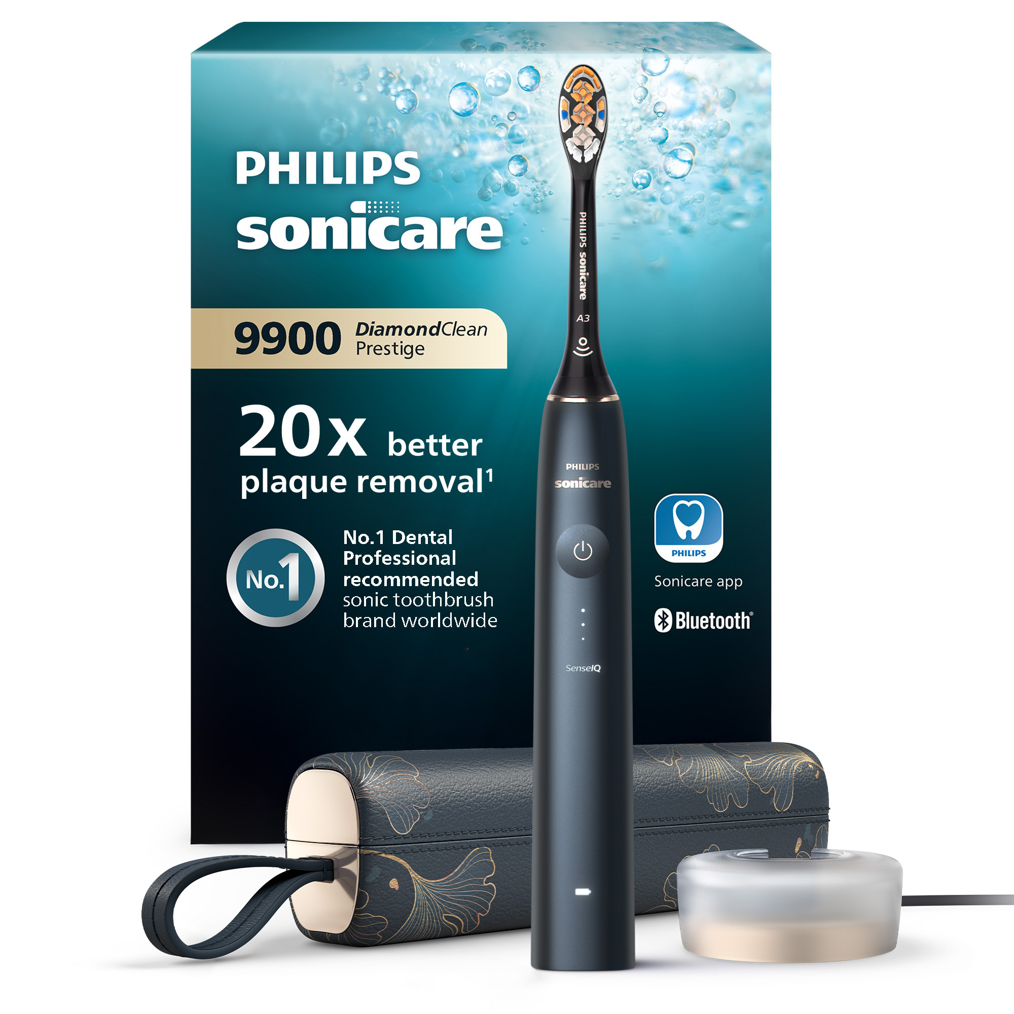 Sonická zubná kefka Philips Sonicare DiamondClean Prestige Limited Edition s aplikáciou Blue  HX9992/42