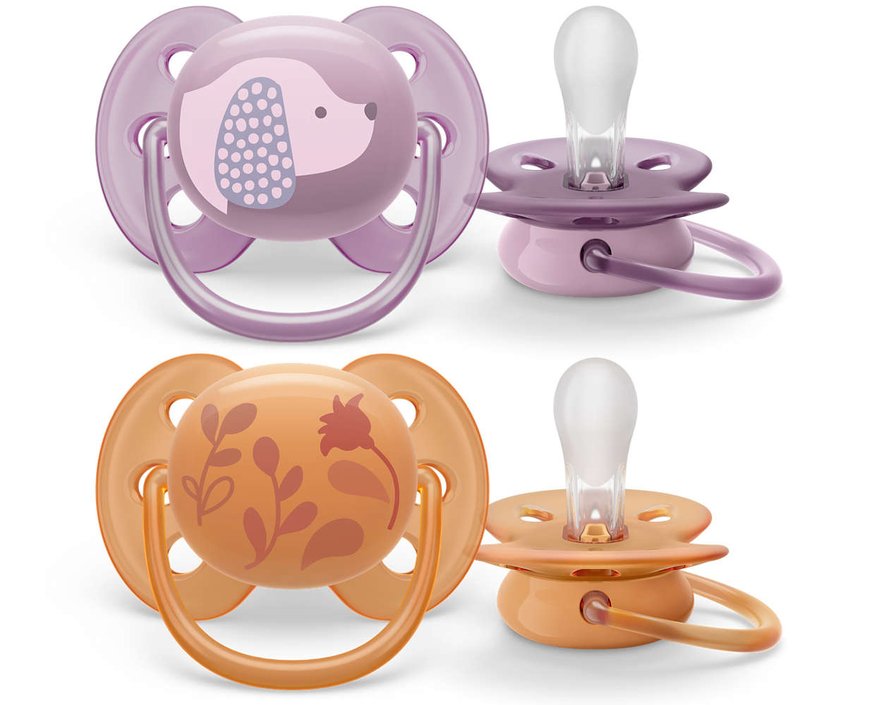 E-shop Cumlík Philips Avent Ultrasoft 6-18m, obr. dievča, 2 ks SCF091/18