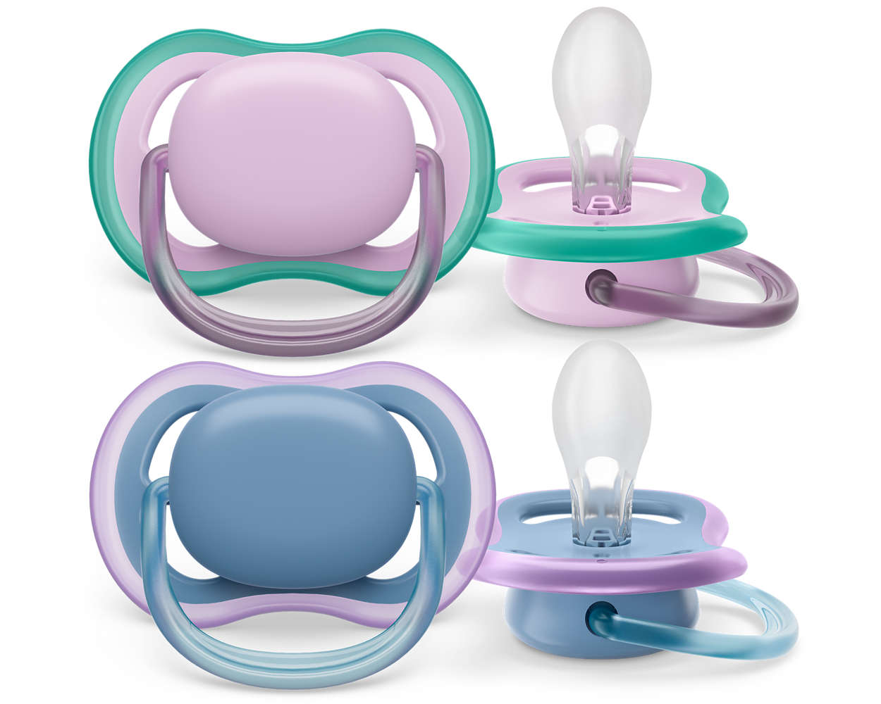 E-shop Cumlík Philips Avent Ultra air 6-18m, ružová/modrá, 2ks SCF085/34