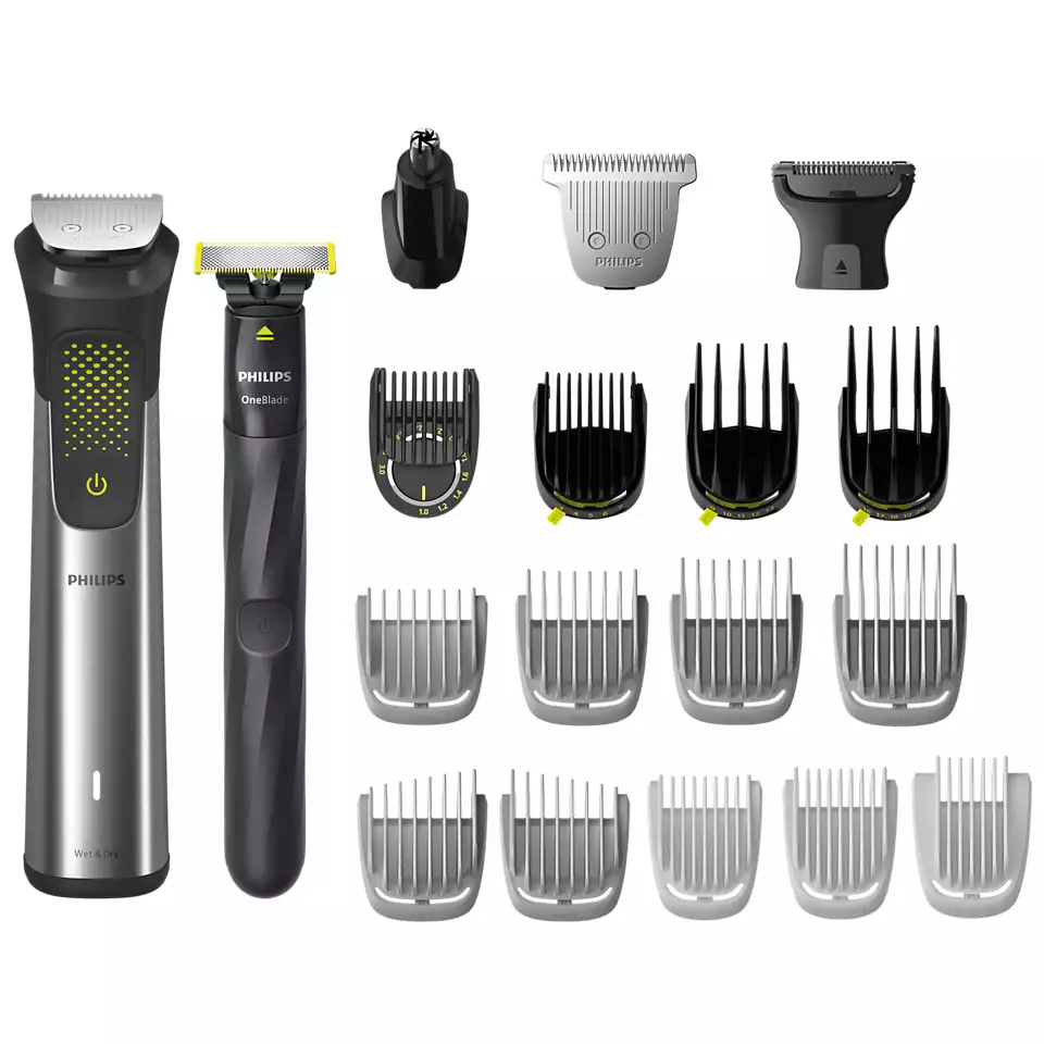 E-shop Kovový multifunkčný zastrihávač + Philips OneBlade na tvár Philips Series 9000 MG9555/15