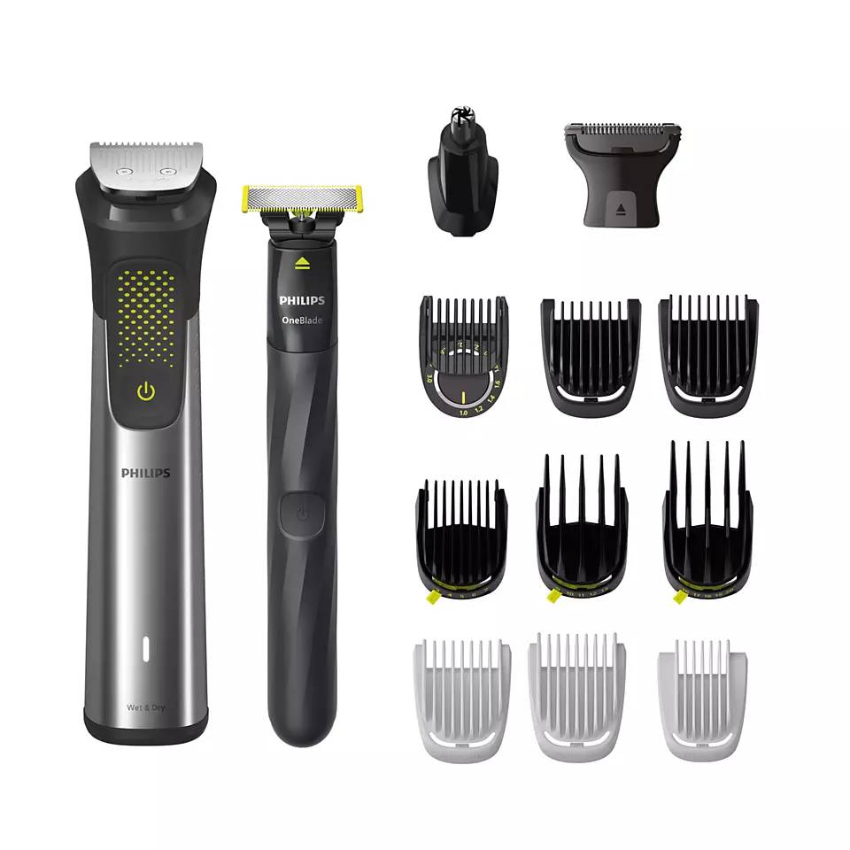 E-shop Kovový multifunkčný zastrihávač + Philips OneBlade na tvár Philips Series 9000 MG9552/15