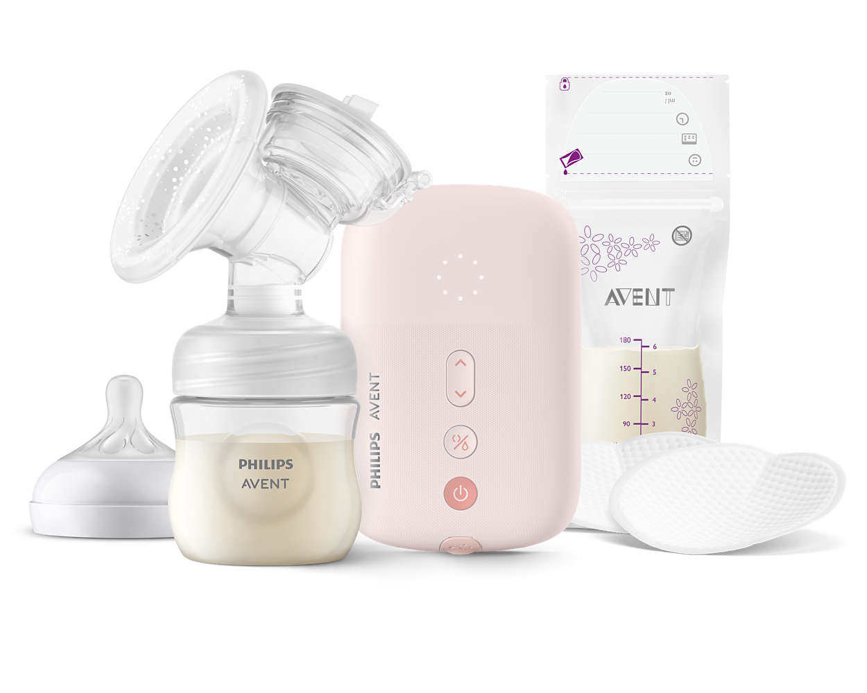 E-shop Elektrická odsávačka materského mlieka Philips Avent s vreckami na materské mlieko SCF395/31