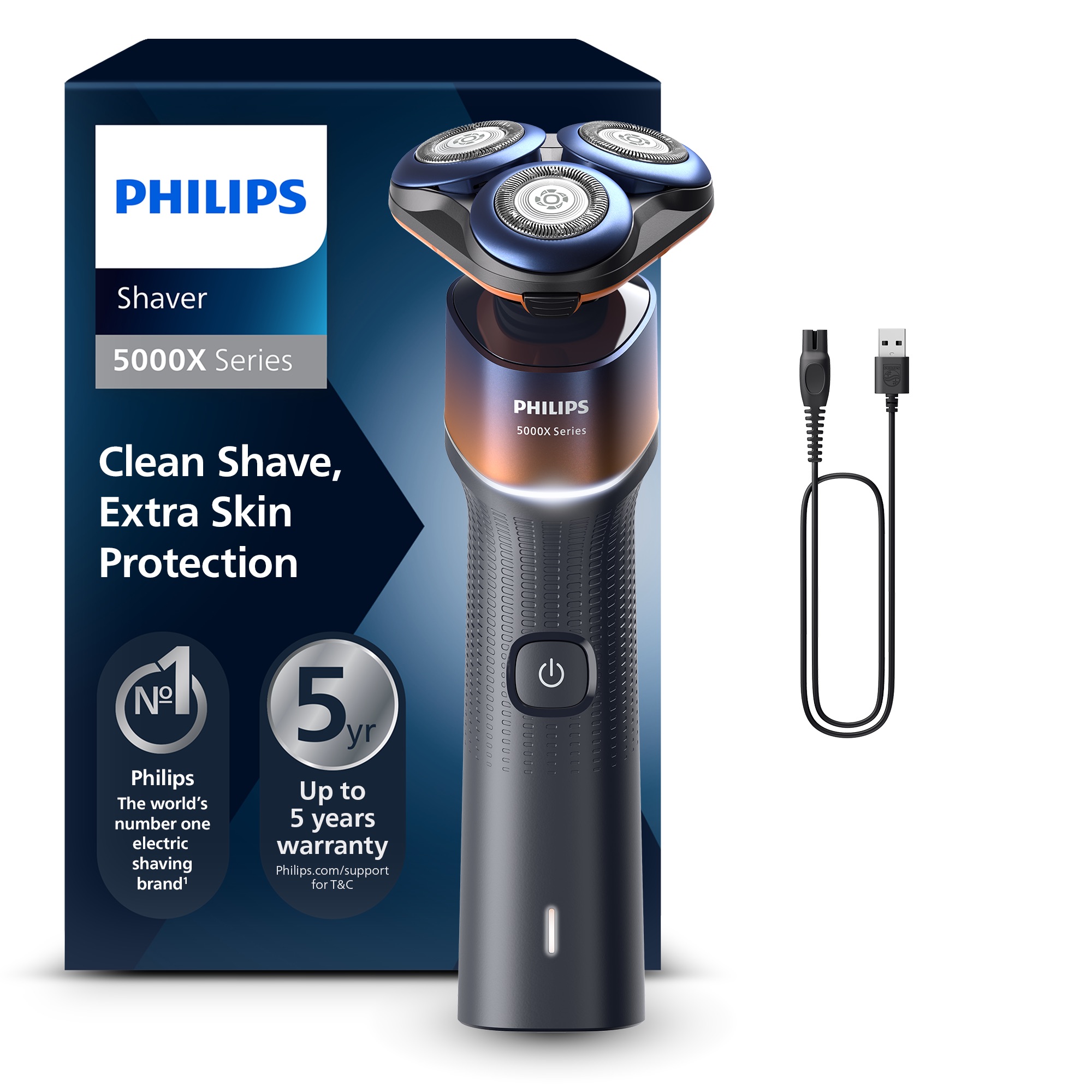 Pánsky elektrický holiaci strojček Philips Series 3000 na suché a mokré holenie   X5012/00
