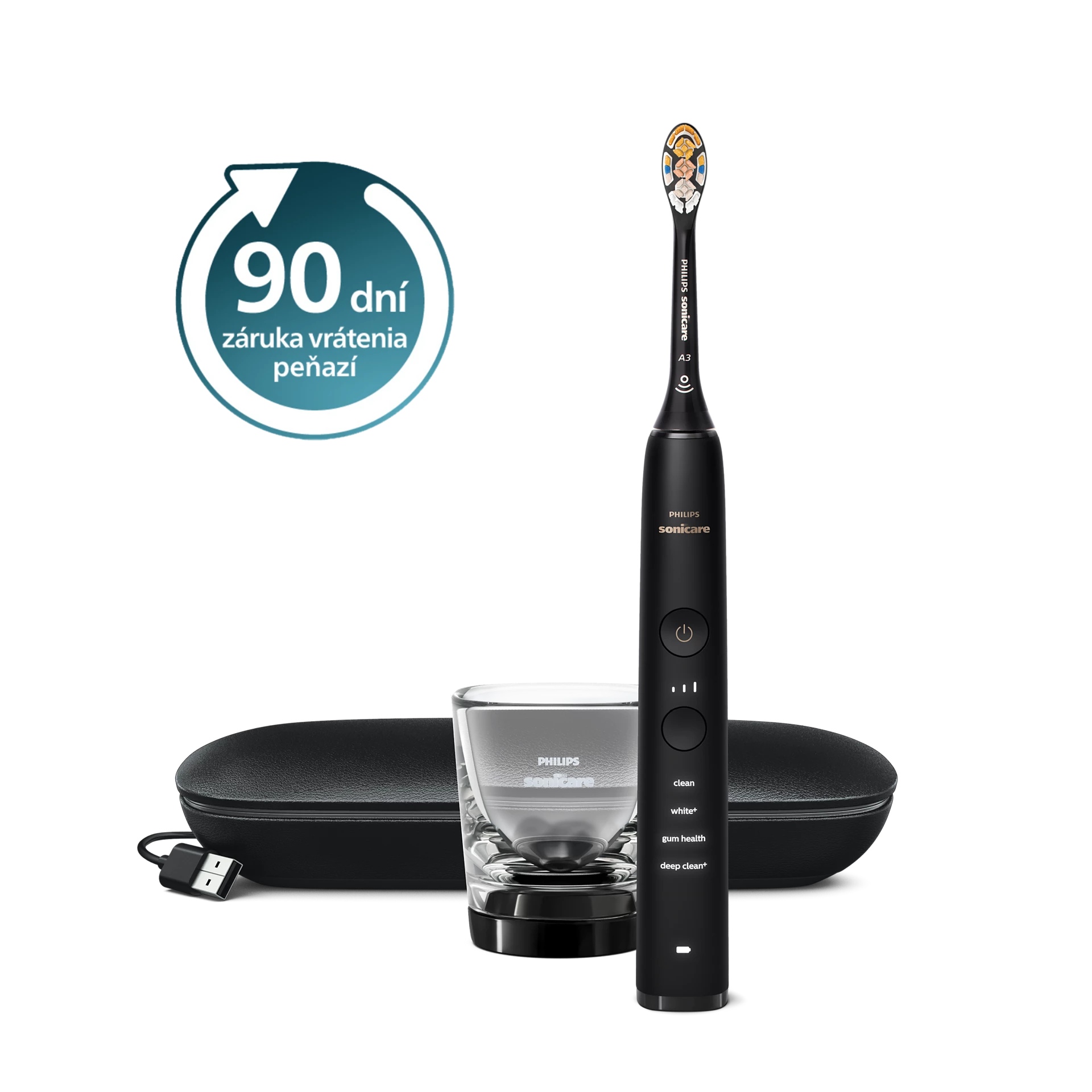 E-shop Sonická zubná kefka Philips Sonicare 9000 DiamondClean Black HX9911/17