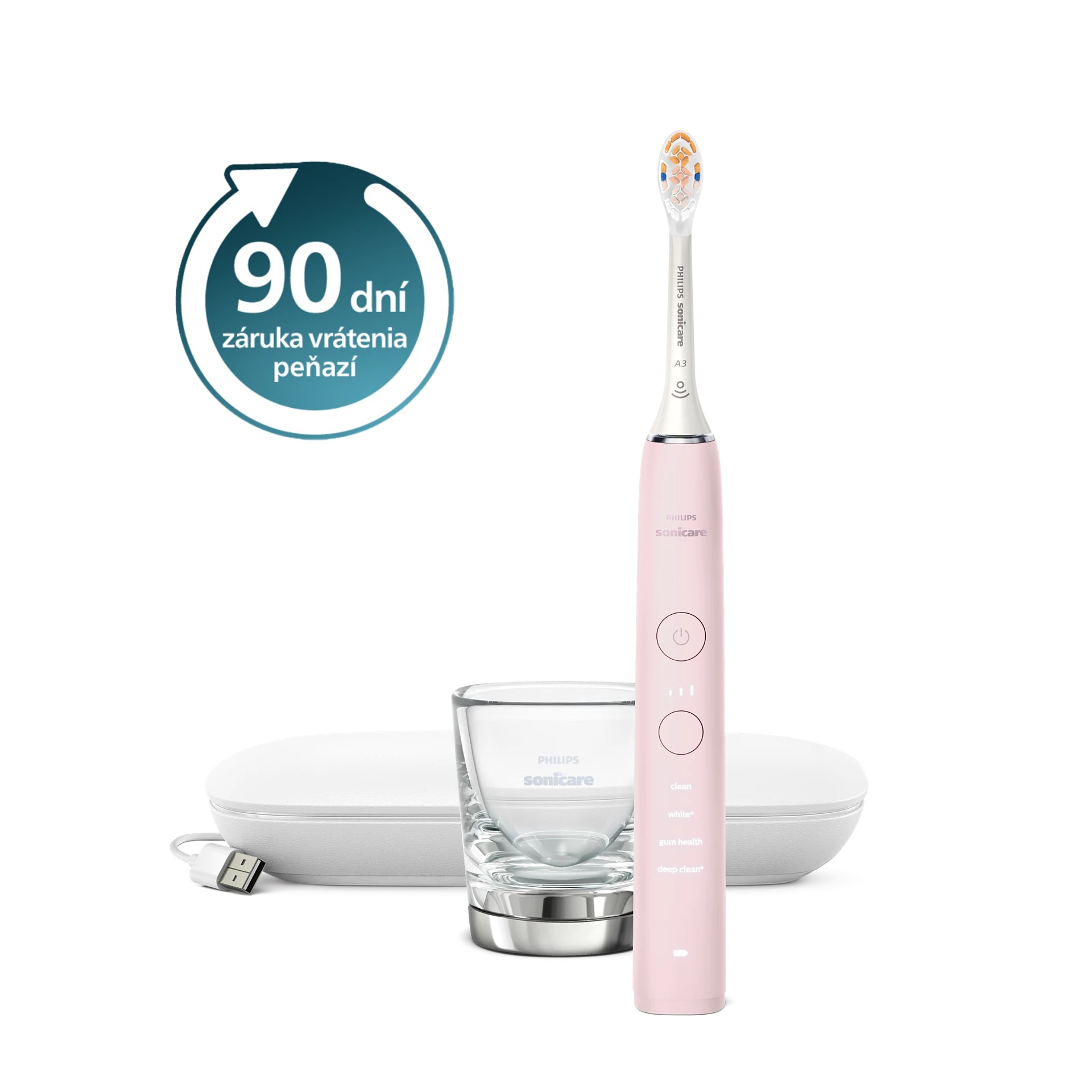 E-shop Sonická zubná kefka Philips Sonicare 9000 DiamondClean Pink HX9911/21