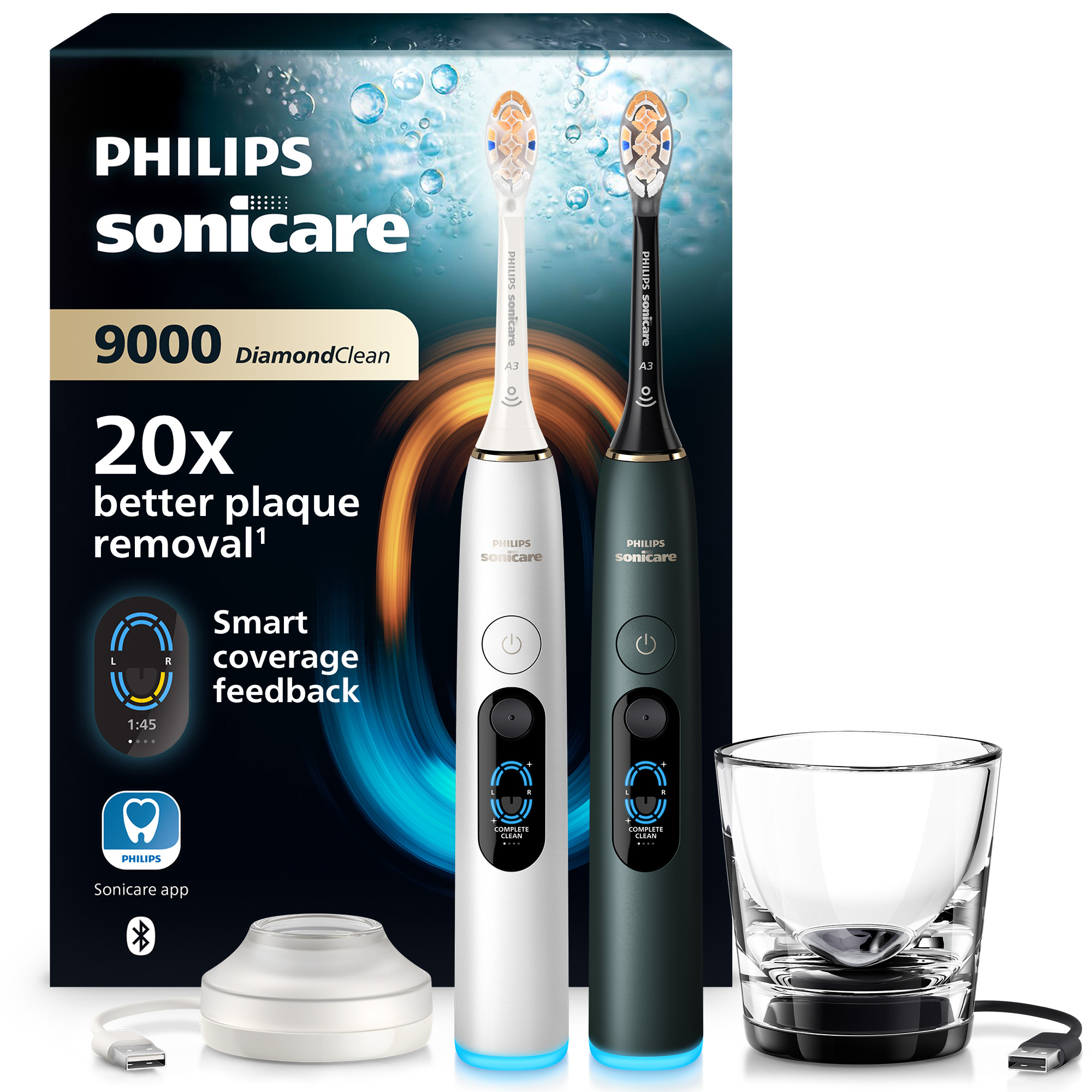 Sonická elektrická zubná kefka Philips Sonicare 9000 HX9216/89