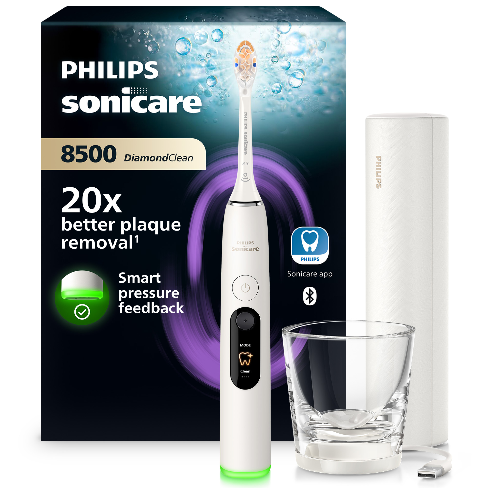 Sonická elektrická zubná kefka Philips Sonicare 8500 HX8513/11