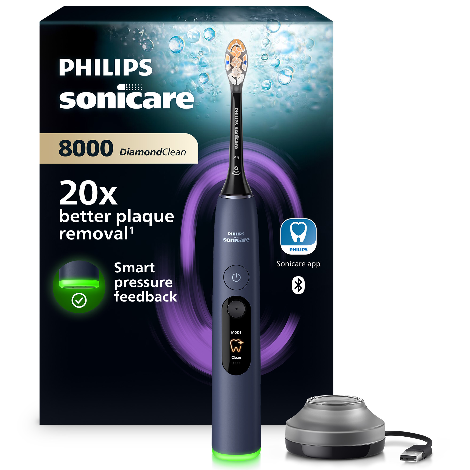 Sonická elektrická zubná kefka Philips Sonicare 8000 HX8311/13