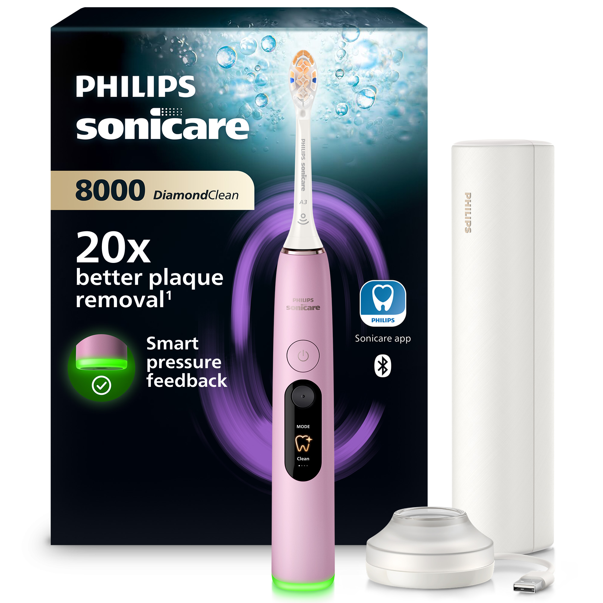 Sonická elektrická zubná kefka Philips Sonicare 8000 HX8311/15