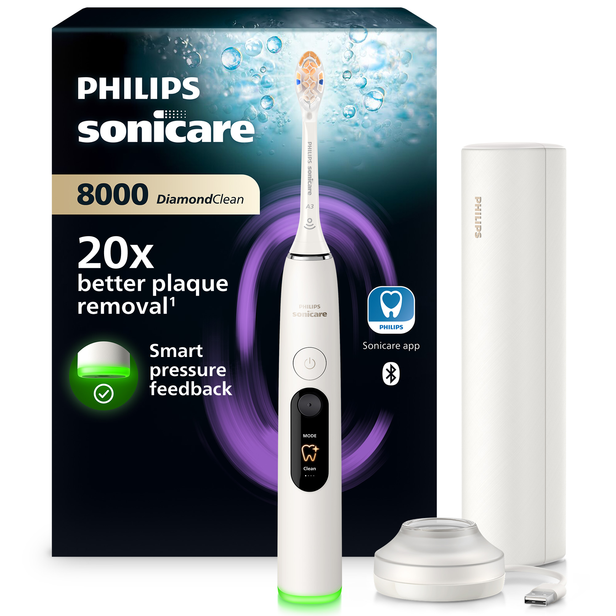 Sonická elektrická zubná kefka Philips Sonicare 8000 HX8311/11