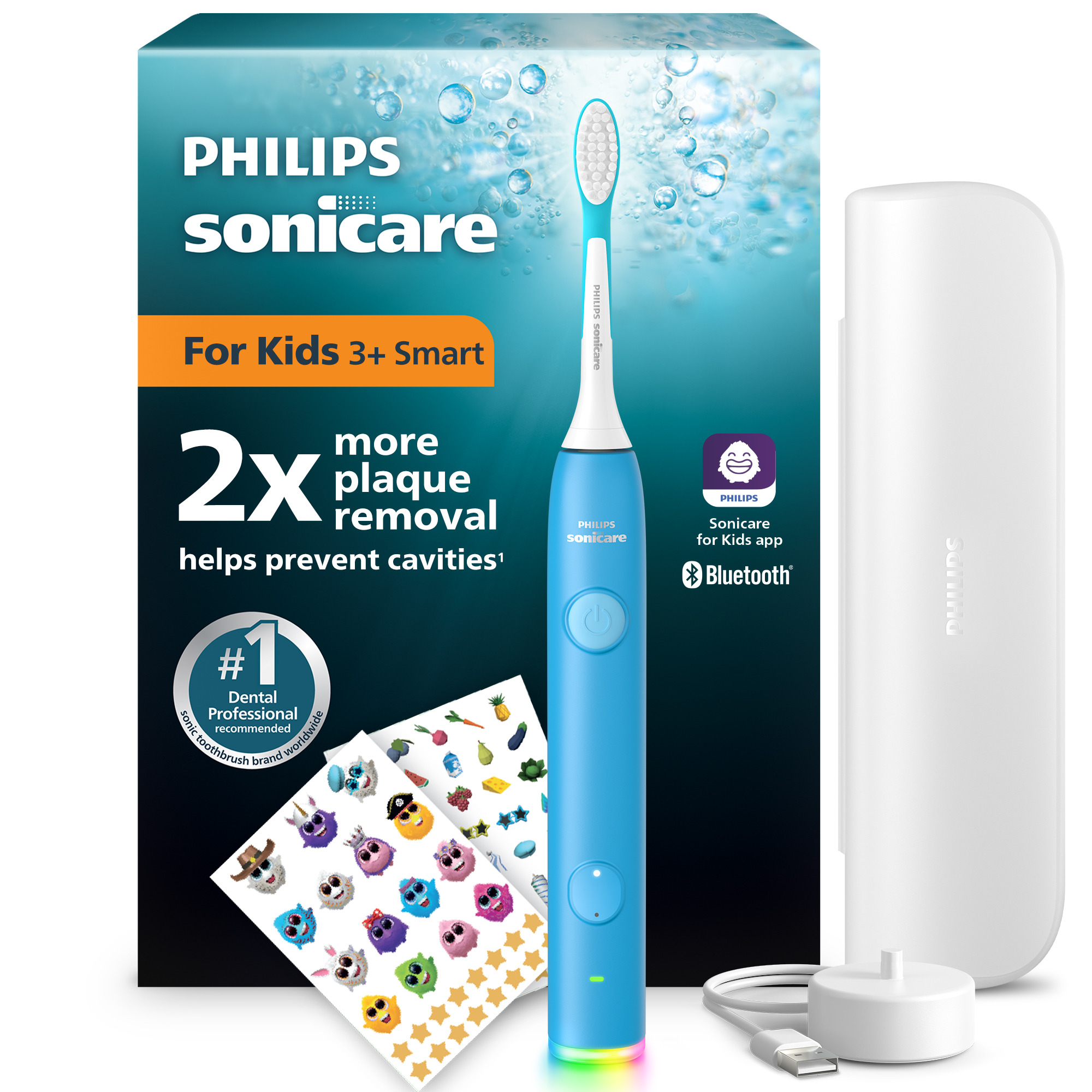 Detská sonická elektrická zubná kefka Philips Sonicare for Kids HX6600/42