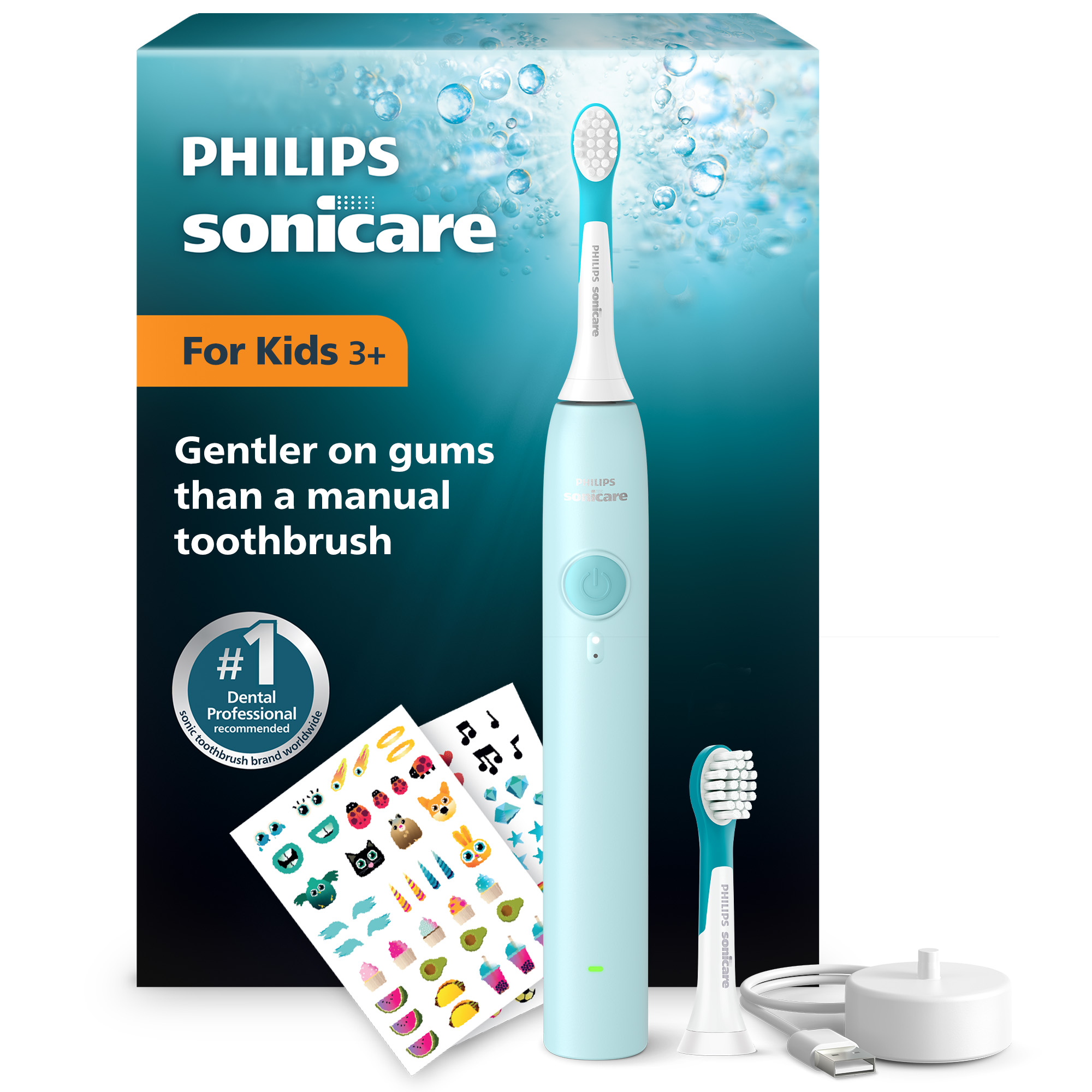 Detská sonická elektrická zubná kefka Philips Sonicare for Kids HX6500/23