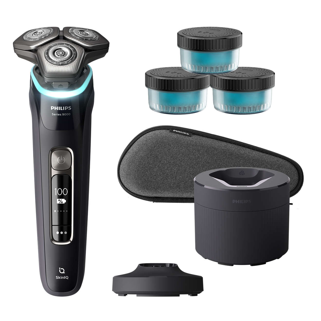 E-shop Pánsky elektrický holiaci strojček Philips Series 9000 Wet & Dry S9976/63