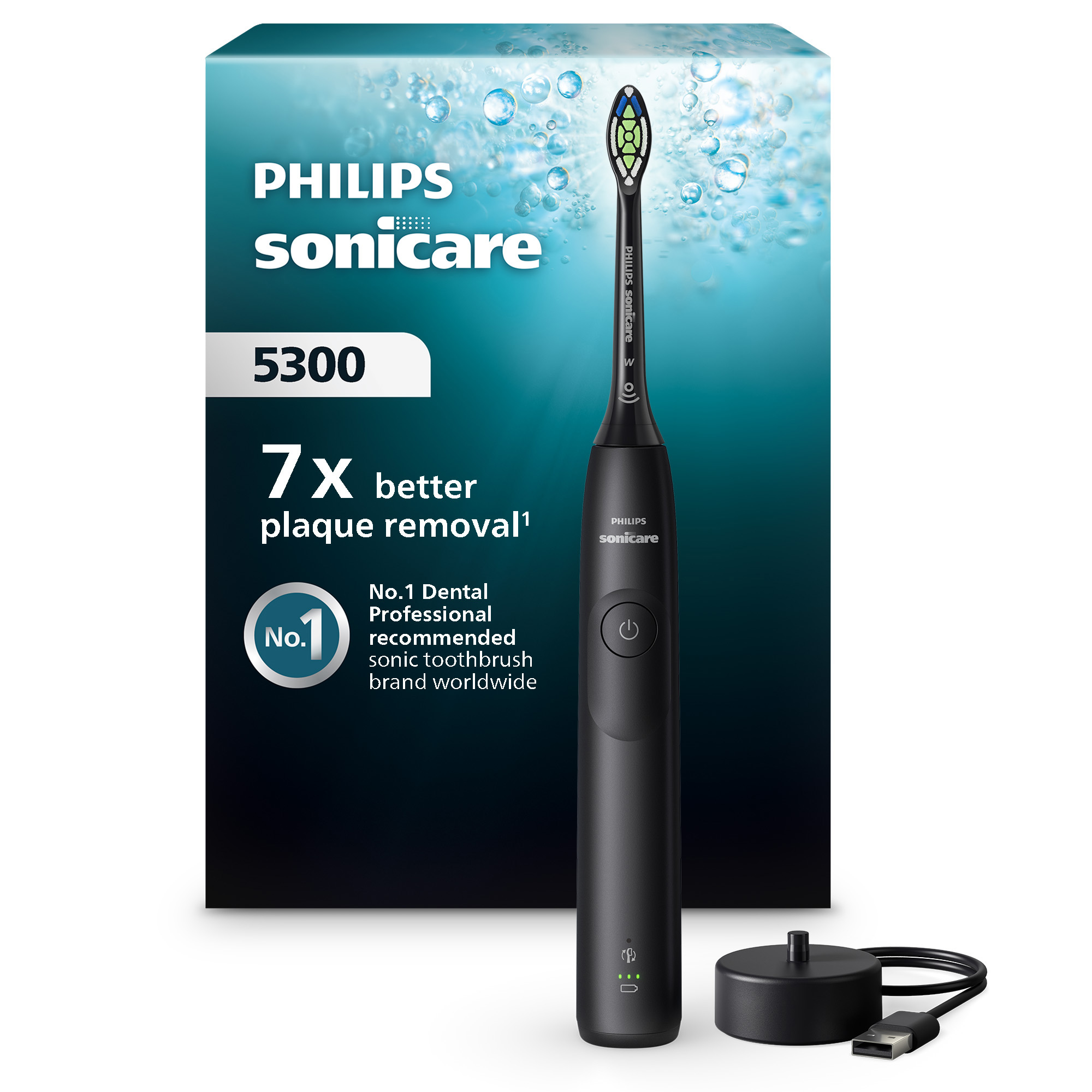 Sonická zubná kefka  Philips Sonicare 5300 Black HX7101/01