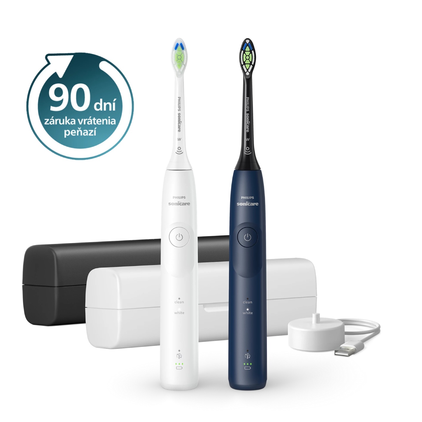 E-shop Sonická zubná kefka Philips Sonicare 5500 White and Navy Blue HX7119/01