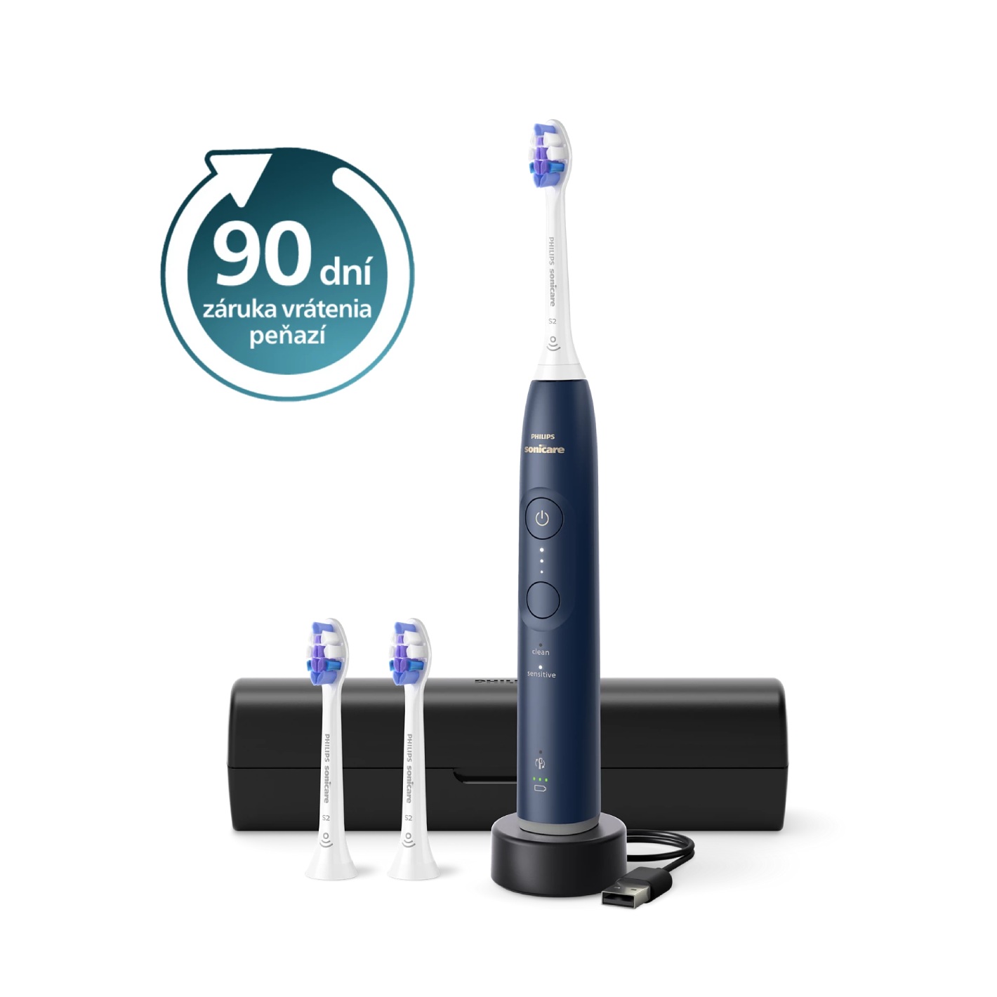 E-shop Sonická zubná kefka Philips Sonicare 6100 Navy Blue HX7403/01
