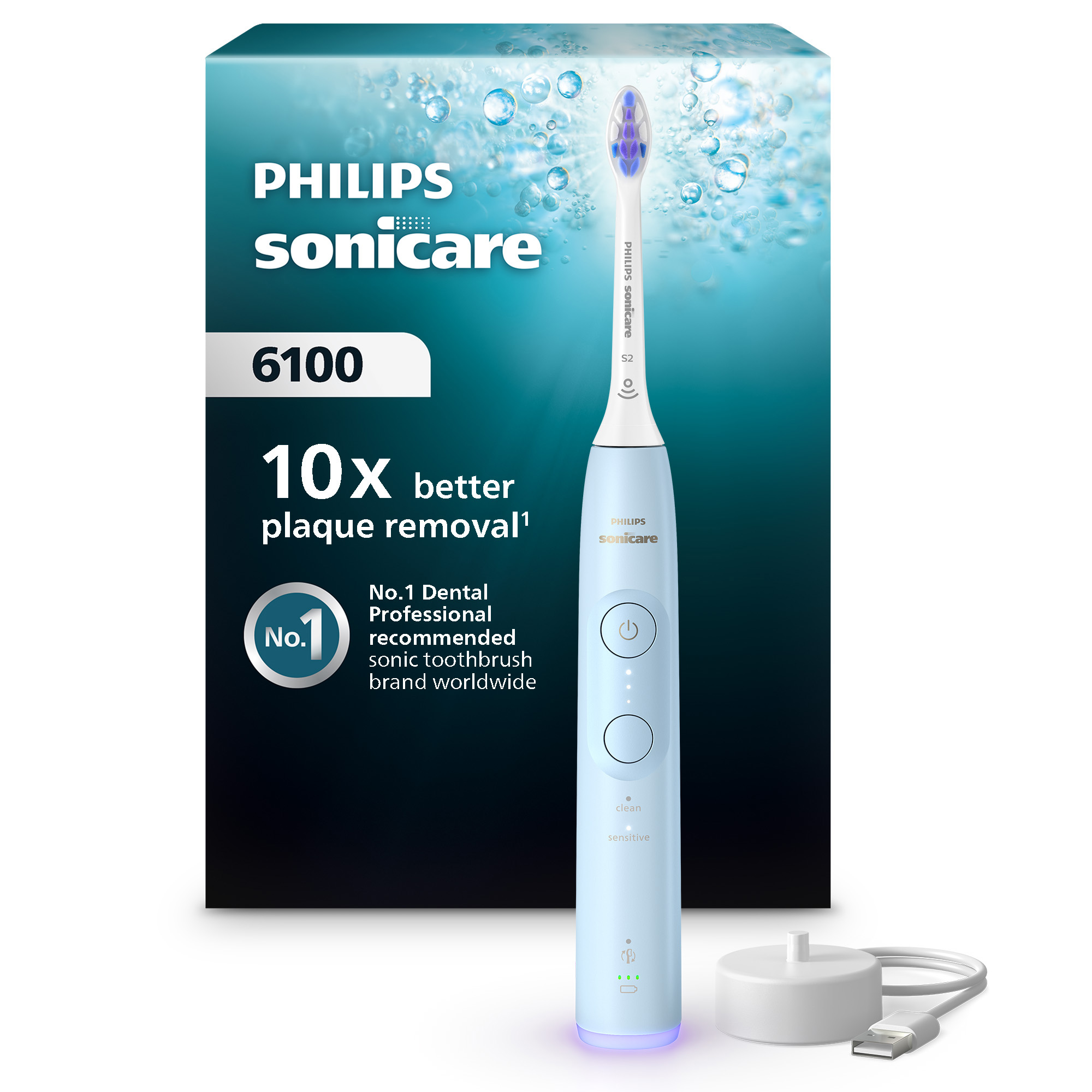 Sonická zubná kefka Philips Sonicare 6100 Baby Blue HX7406/01