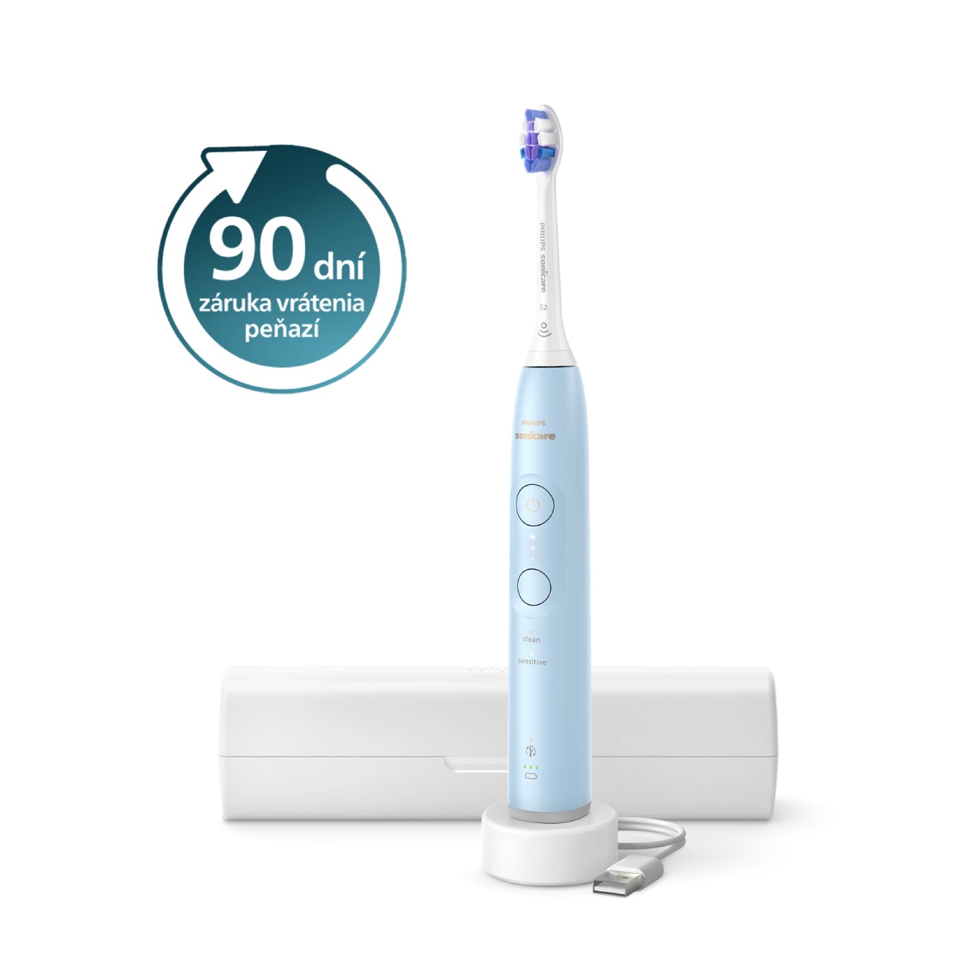 E-shop Sonická zubná kefka Philips Sonicare 6100 Baby Blue HX7406/02