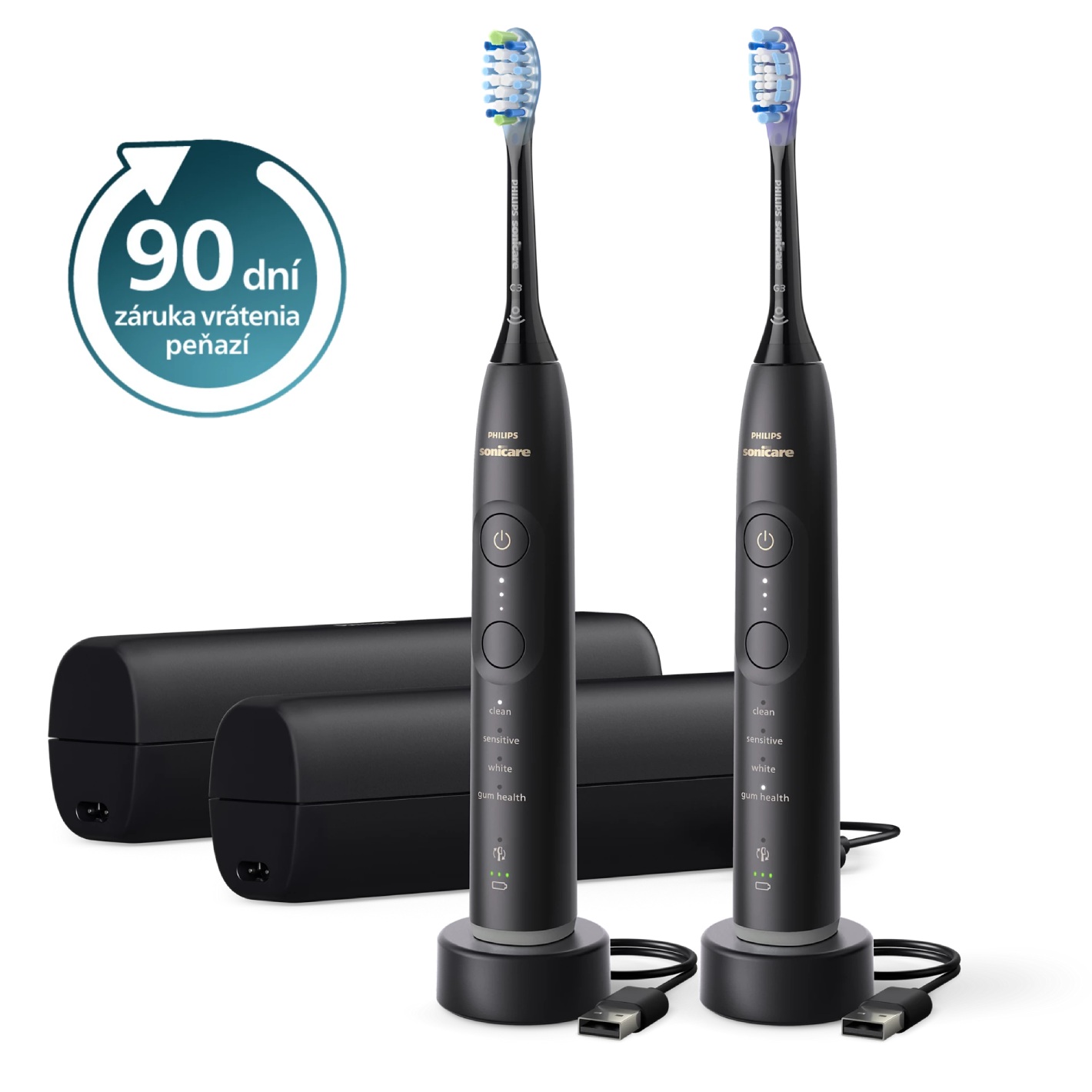 E-shop Sonická zubná kefka Philips Sonicare 7100 1+1 Black HX7429/03