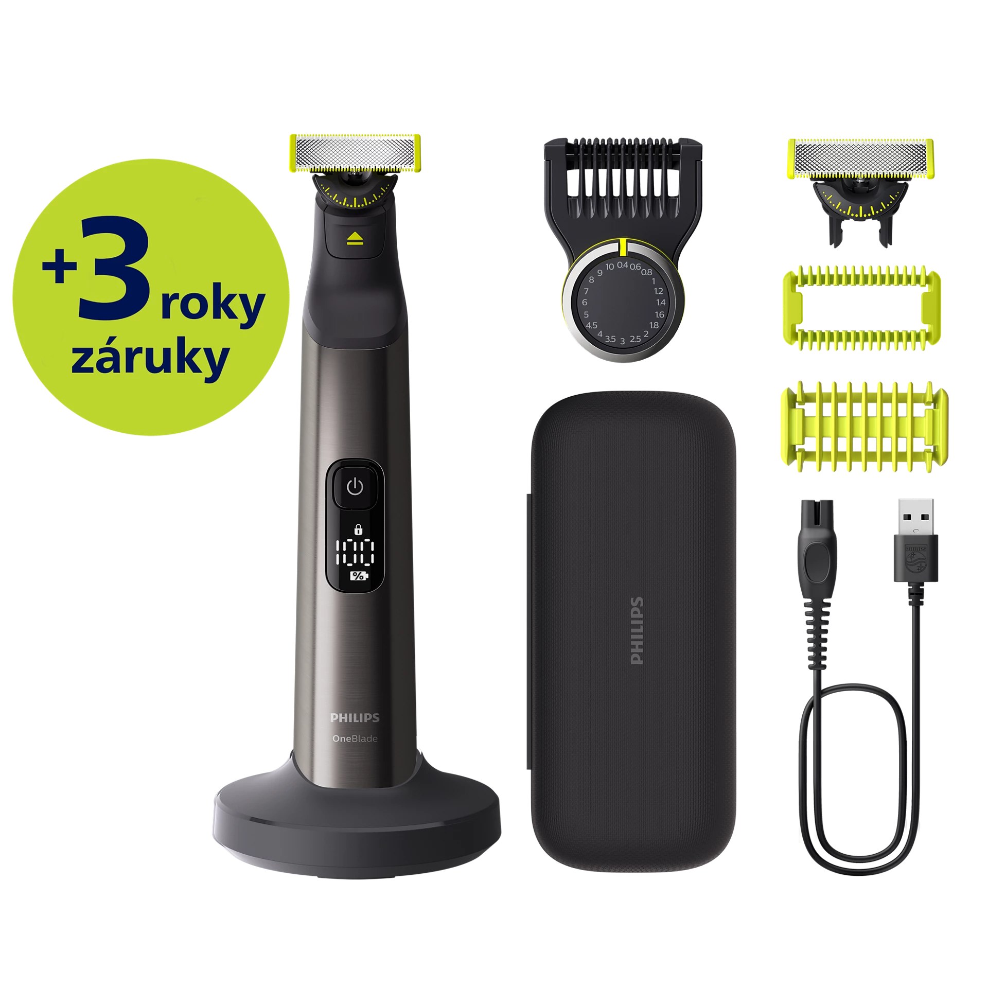 E-shop Hybridný zastrihávač Philips OneBlade Pro 360 na tvár a telo QP6652/61