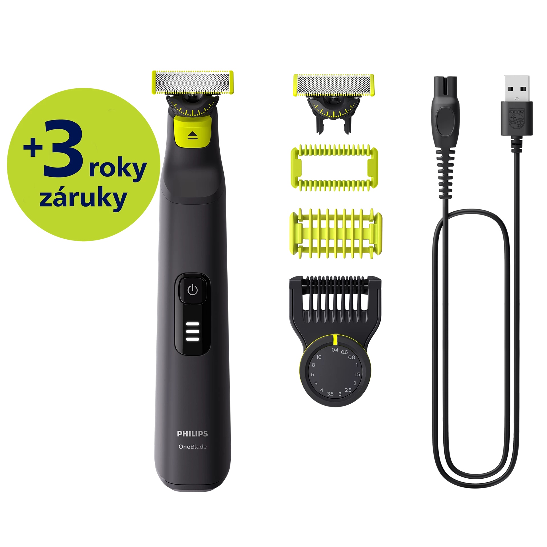 E-shop Hybridný zastrihávač Philips OneBlade Pro 360 na tvár a telo QP6542/15
