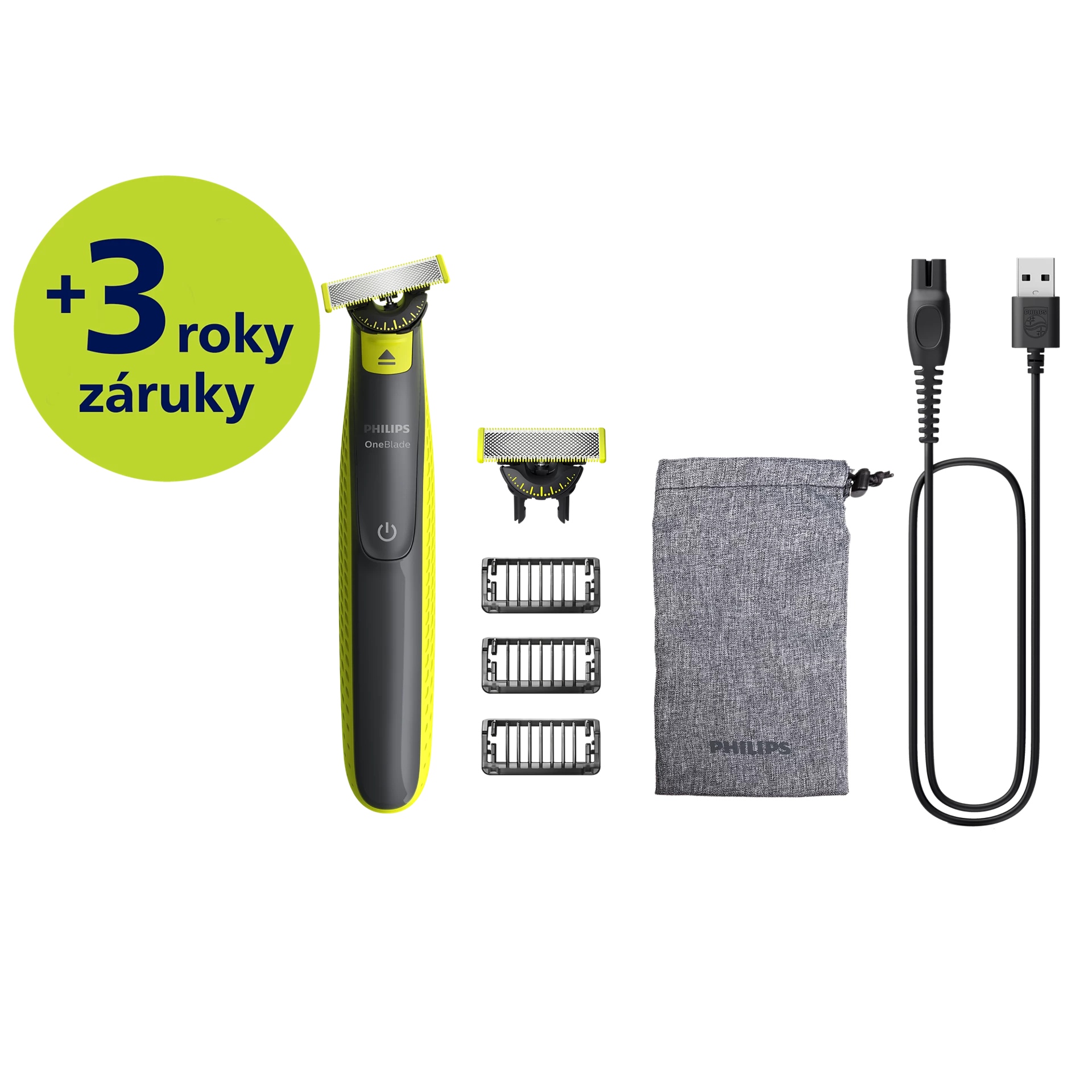 E-shop Hybridný zastrihávač Philips OneBlade Pro 360 na tvár QP2724/31