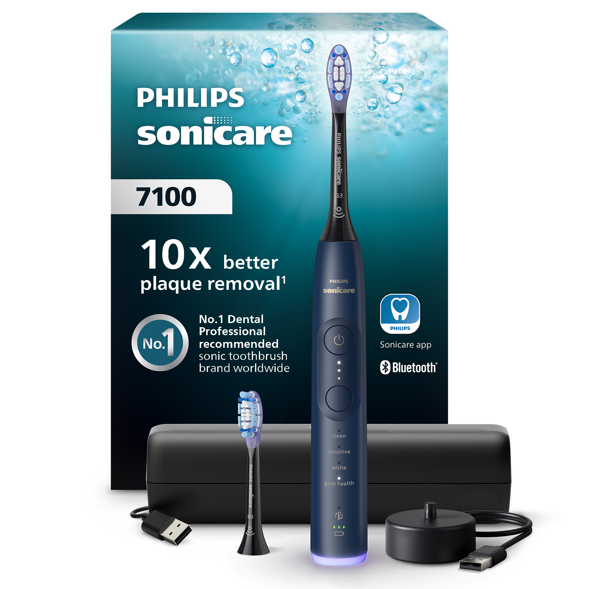Sonická zubná kefka Philips Sonicare 7100 Navy Blue HX7423/01