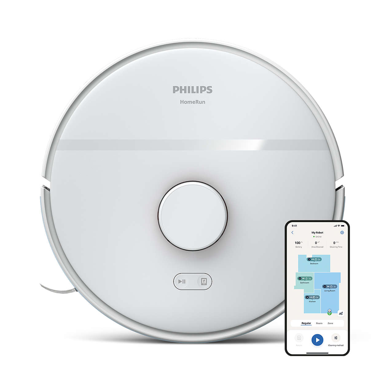 E-shop Philips 2000 Series Robotický vysávač a mop 2 v 1 XU2000/20