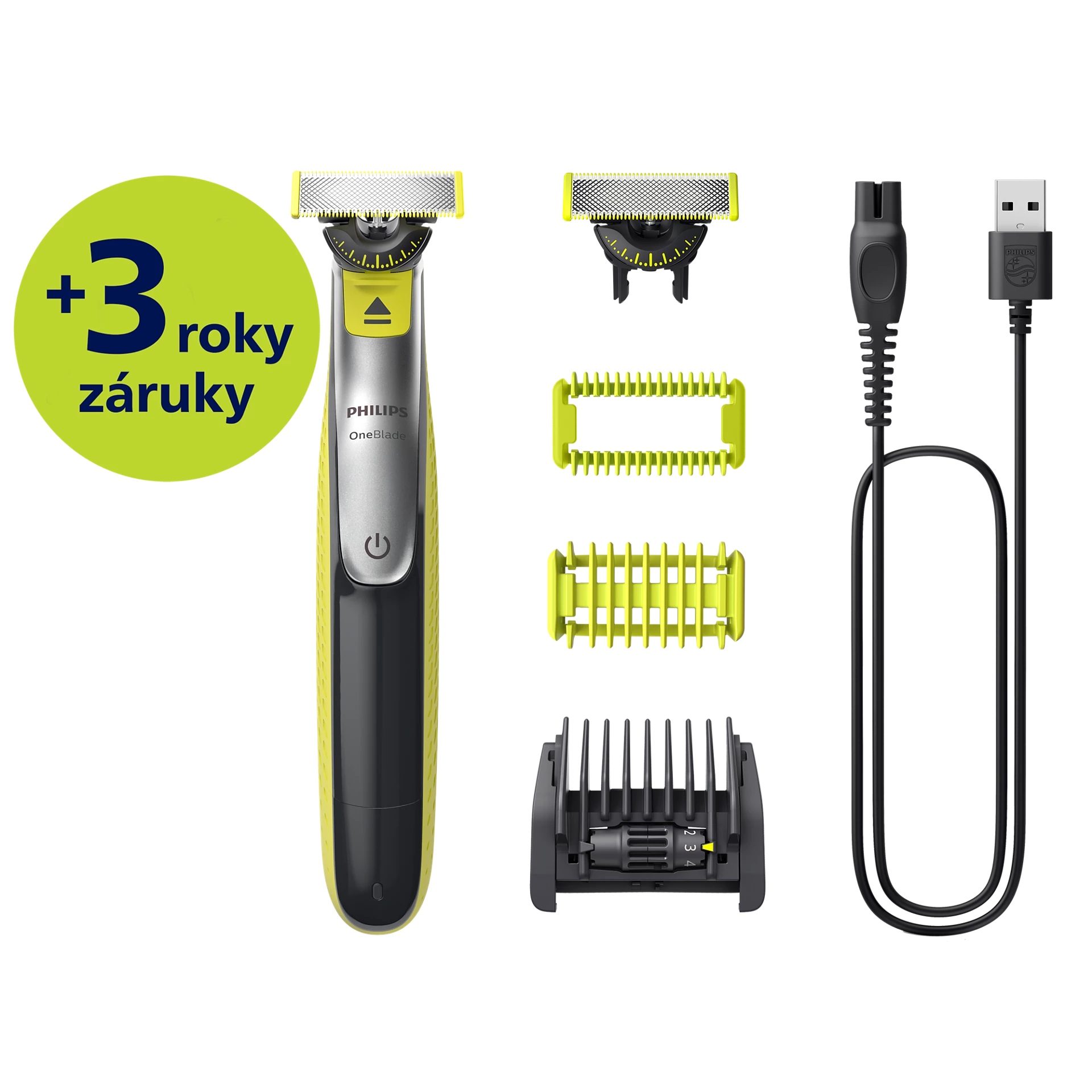 E-shop Hybridný zastrihávač Philips OneBlade 360 na tvár a telo QP2834/23