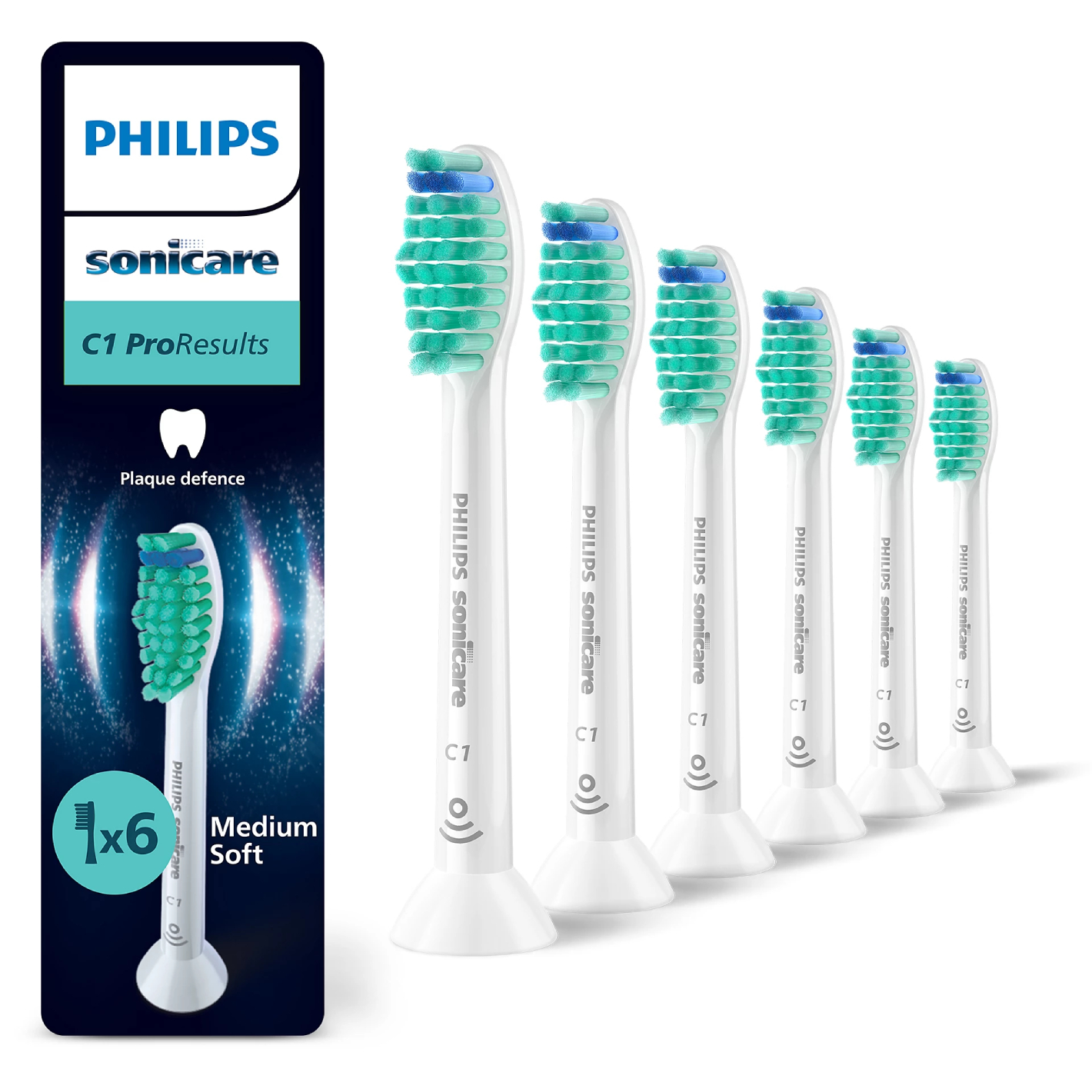 E-shop Náhradná hlavica Philips Sonicare ProResults 6ks, White HX6016/87