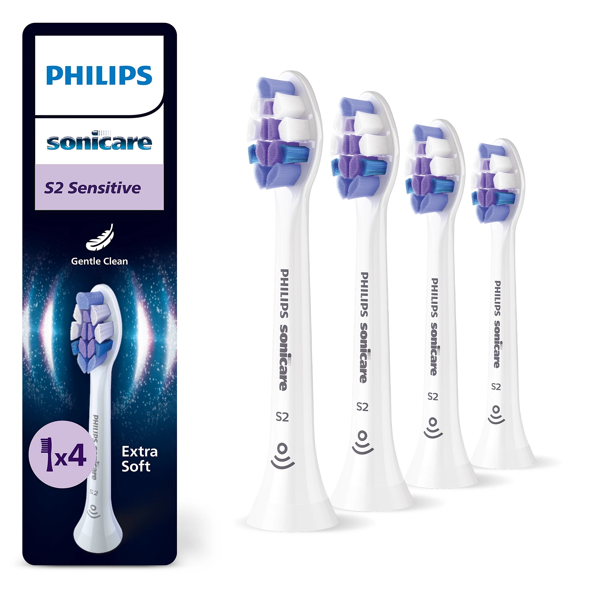 E-shop Náhradná hlavica Philips Sonicare Sensitive 4ks, White HX6054/87