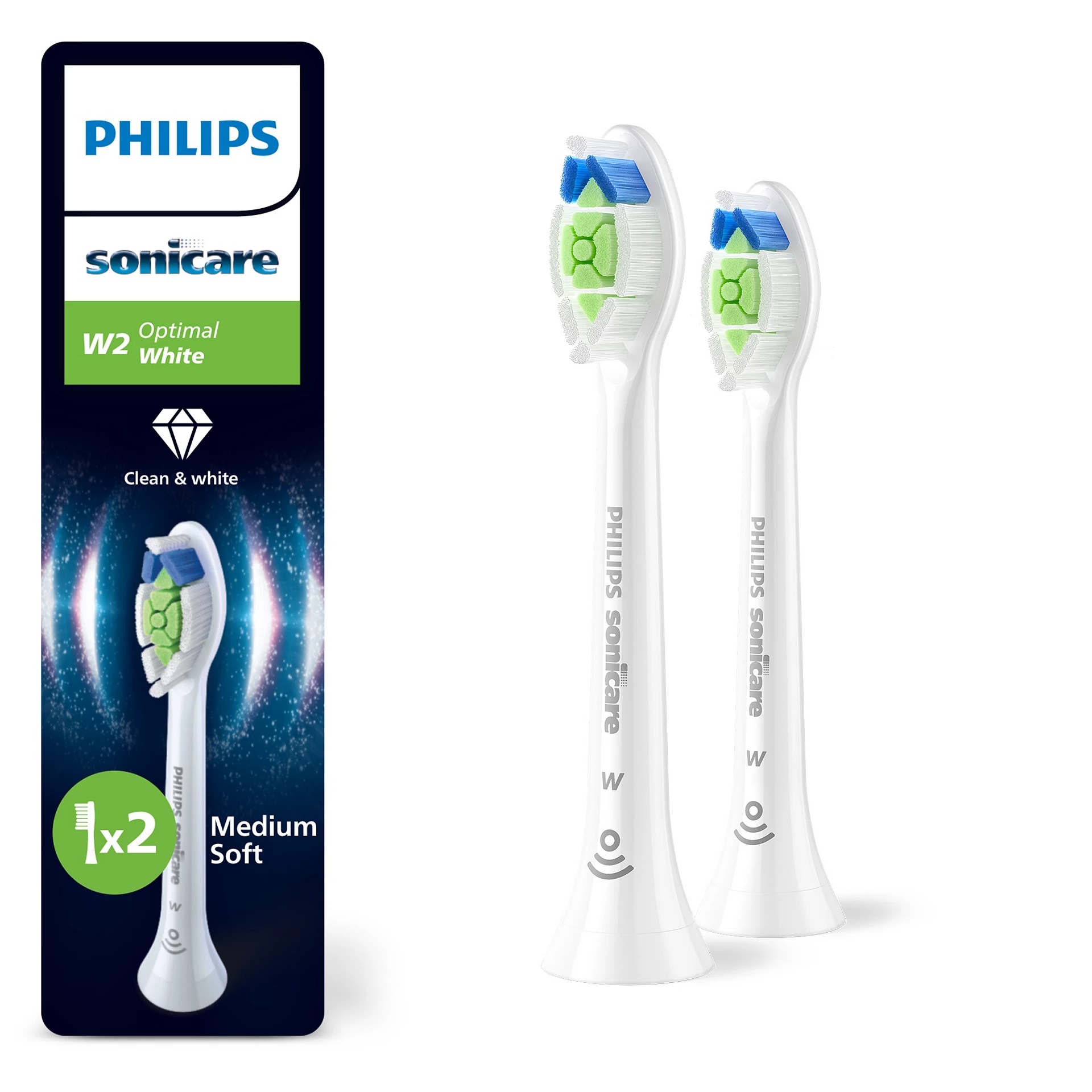 E-shop Náhradná hlavica Philips Sonicare Optimal White 2ks, White HX6062/87