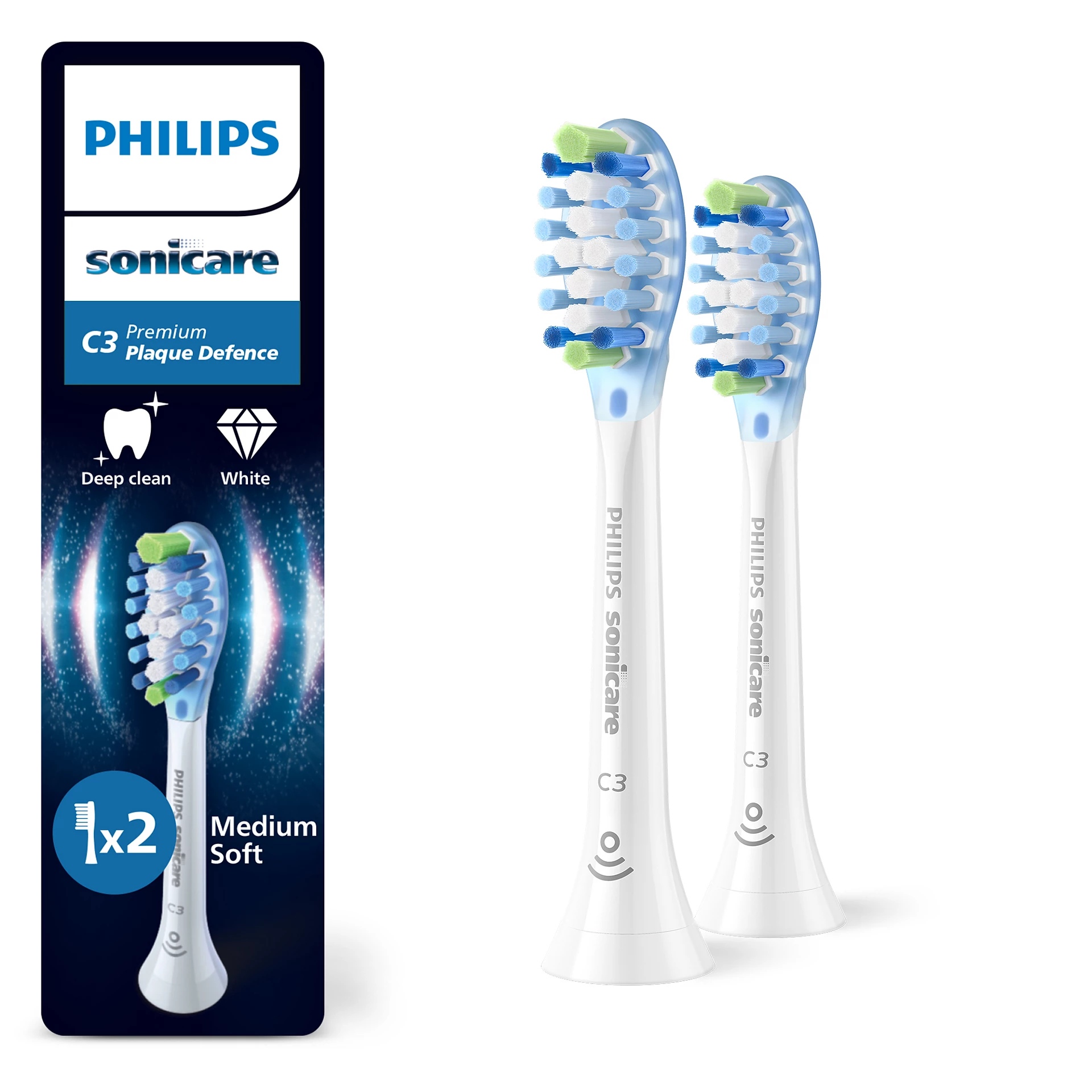 E-shop Náhradná hlavica Philips Sonicare Premium Plaque Defense 2ks, White HX9042/87