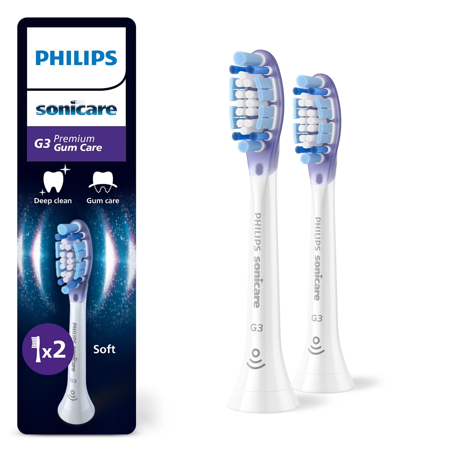 E-shop Náhradná hlavica Philips Sonicare Premium Gum Care 2ks, White HX9052/87