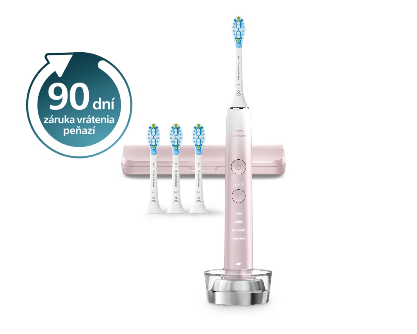 E-shop Sonická zubná kefka Philips Sonicare 9000 DiamondClean Pink HX9911/79