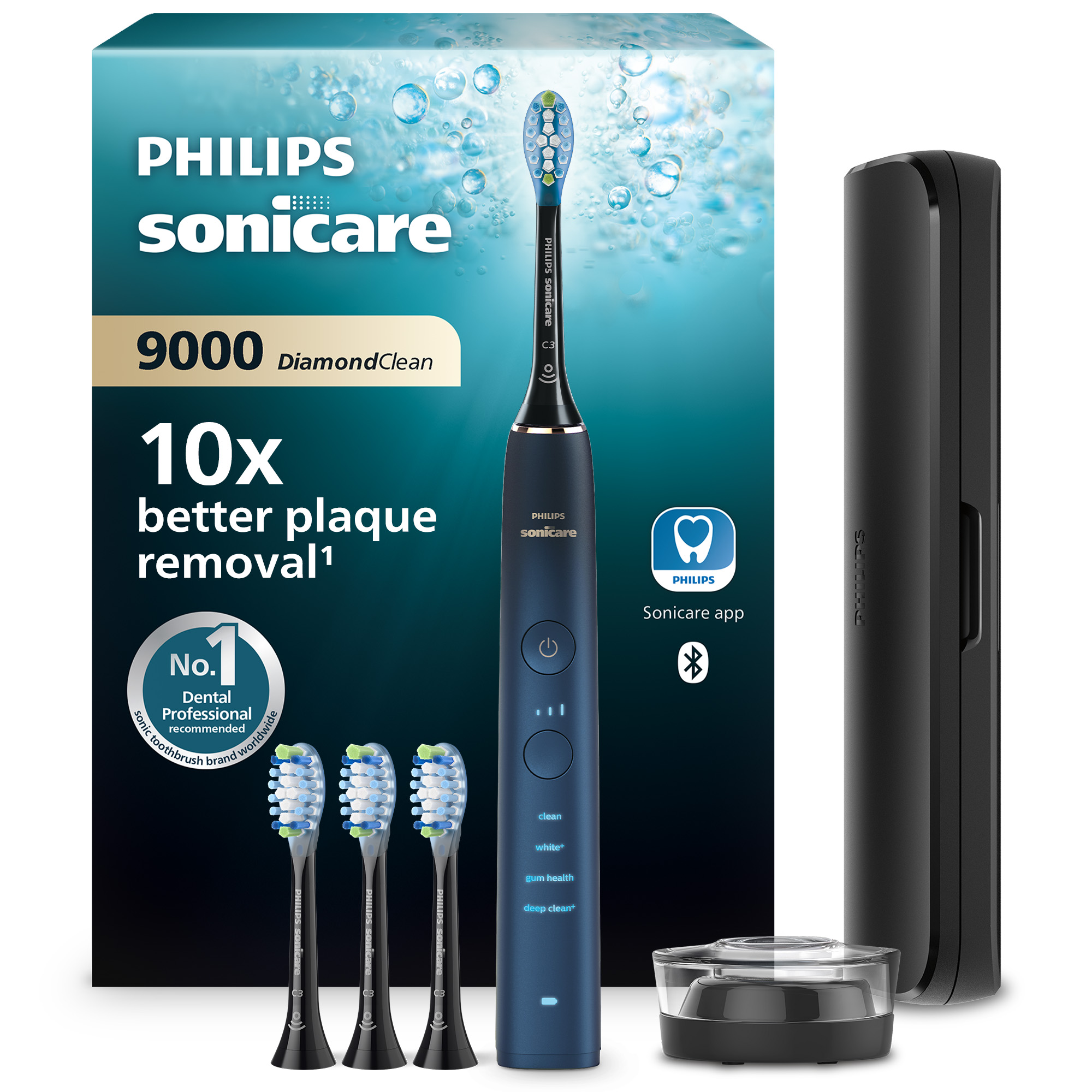Sonická zubná kefka Philips Sonicare 9000 DiamondClean Navy Blue HX9911/89