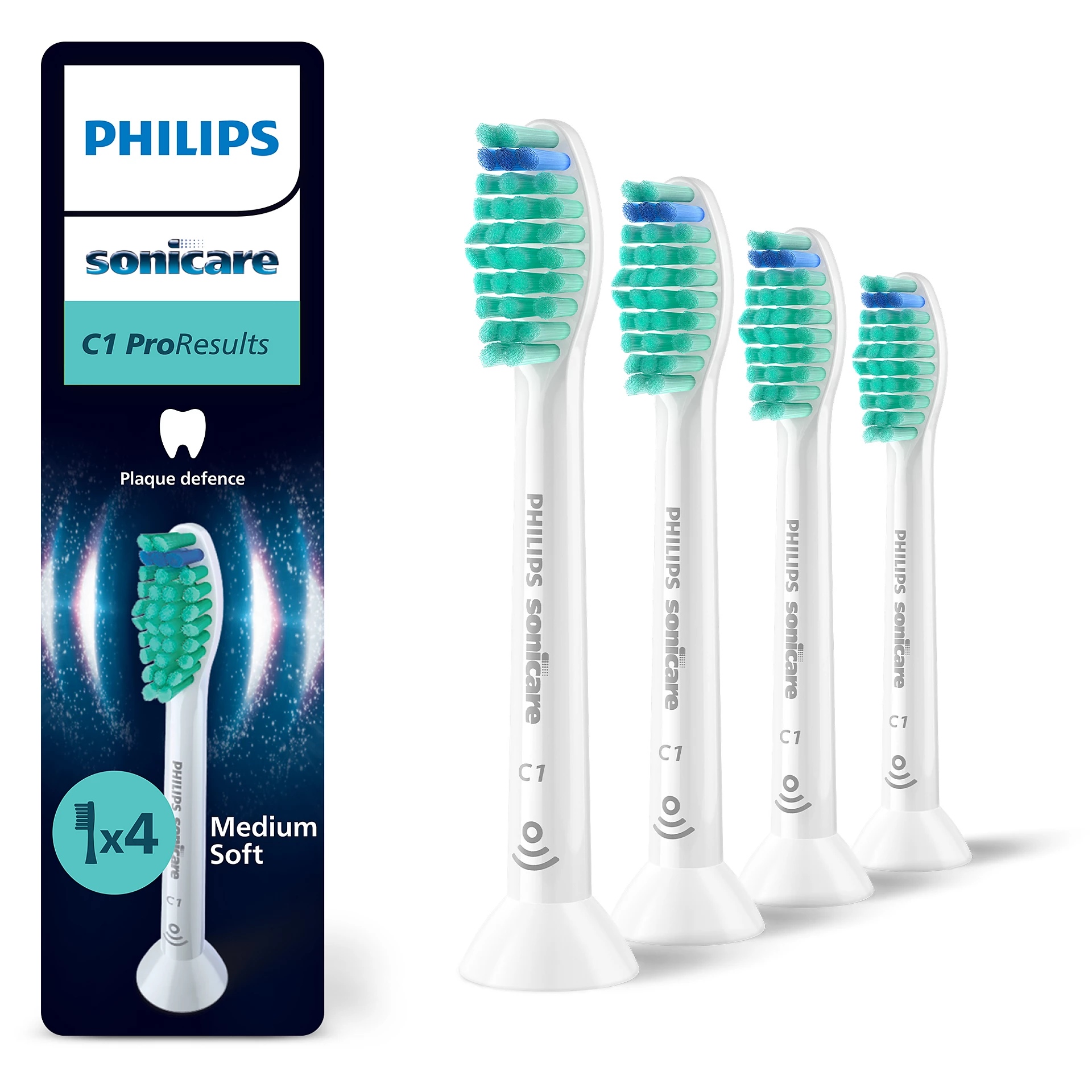 E-shop Náhradná hlavica Philips Sonicare ProResults 4ks, White HX6014/87