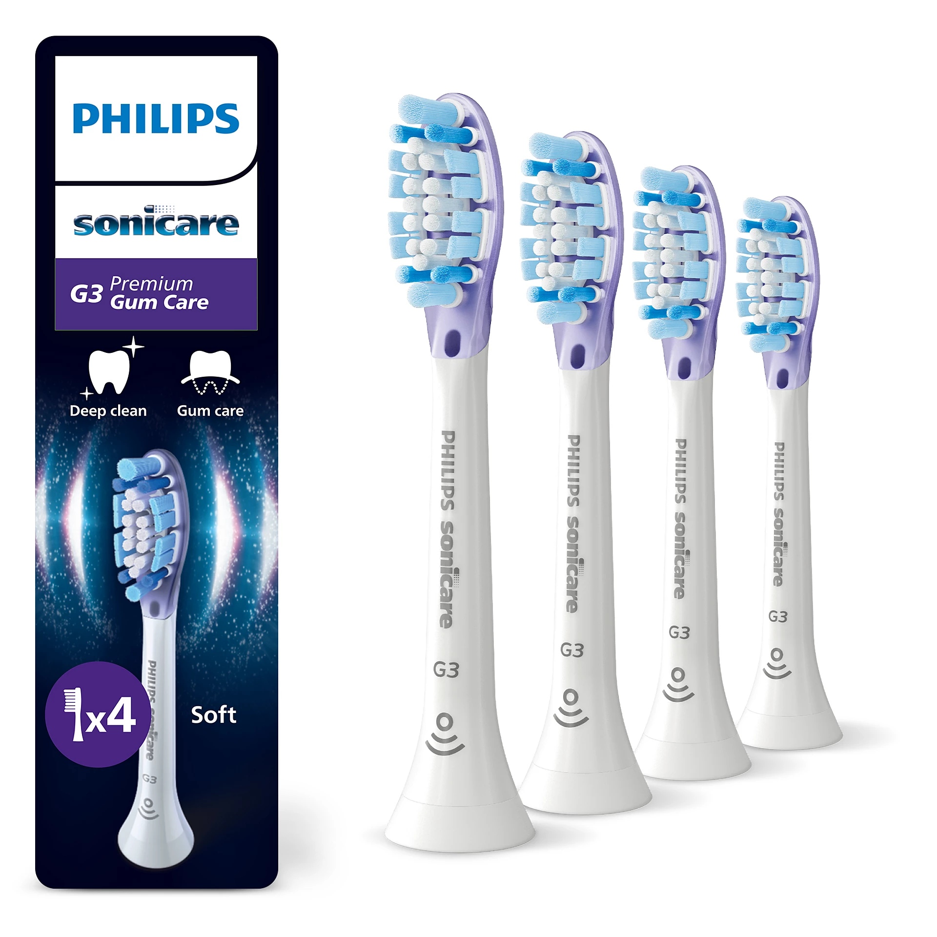 E-shop Náhradná hlavica Philips Sonicare Premium Gum Care 4ks, White HX9054/87