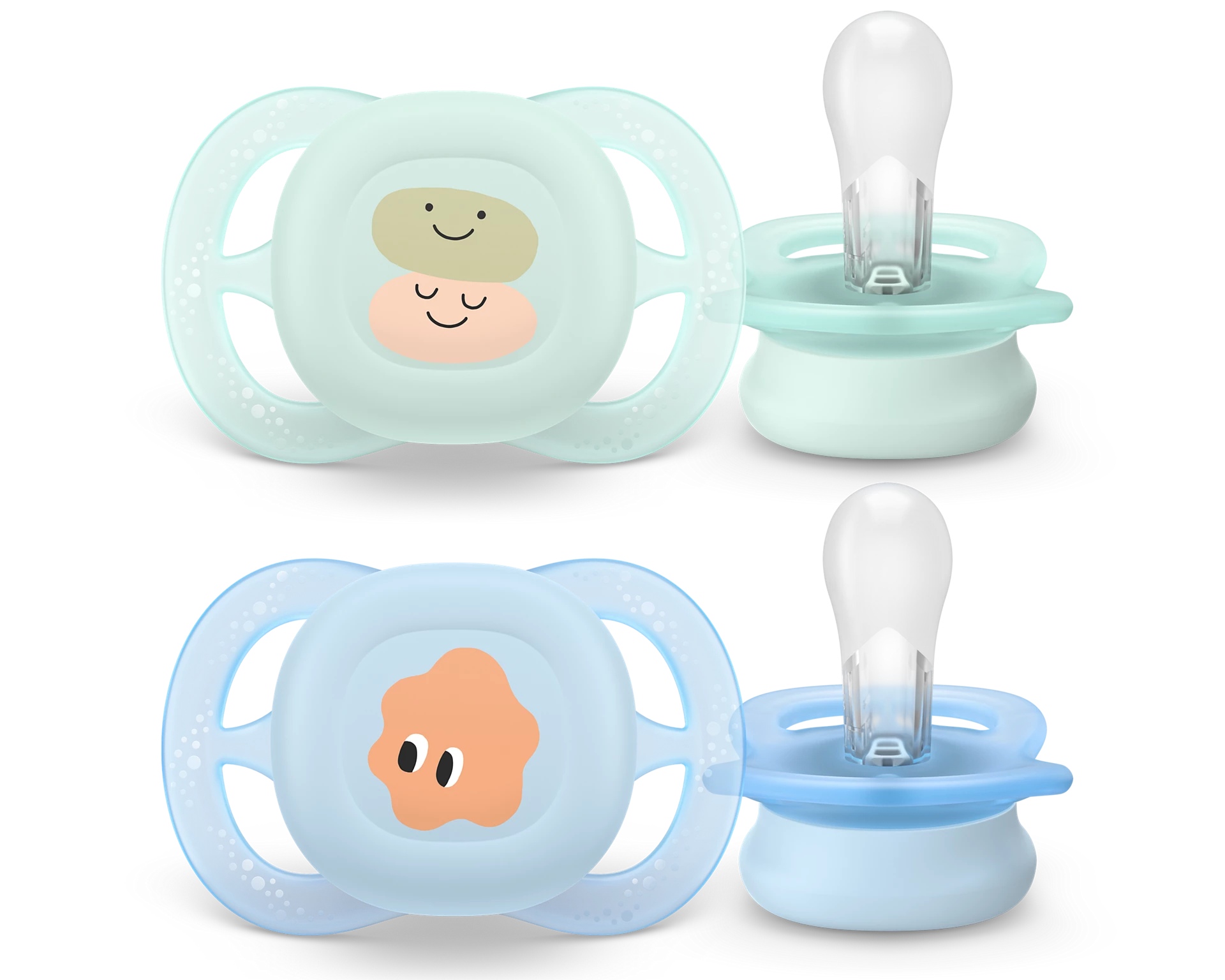 E-shop Cumlík Philips Avent Ultrastart 0-2m, obrázok chlapec, 2ks SCF075/04