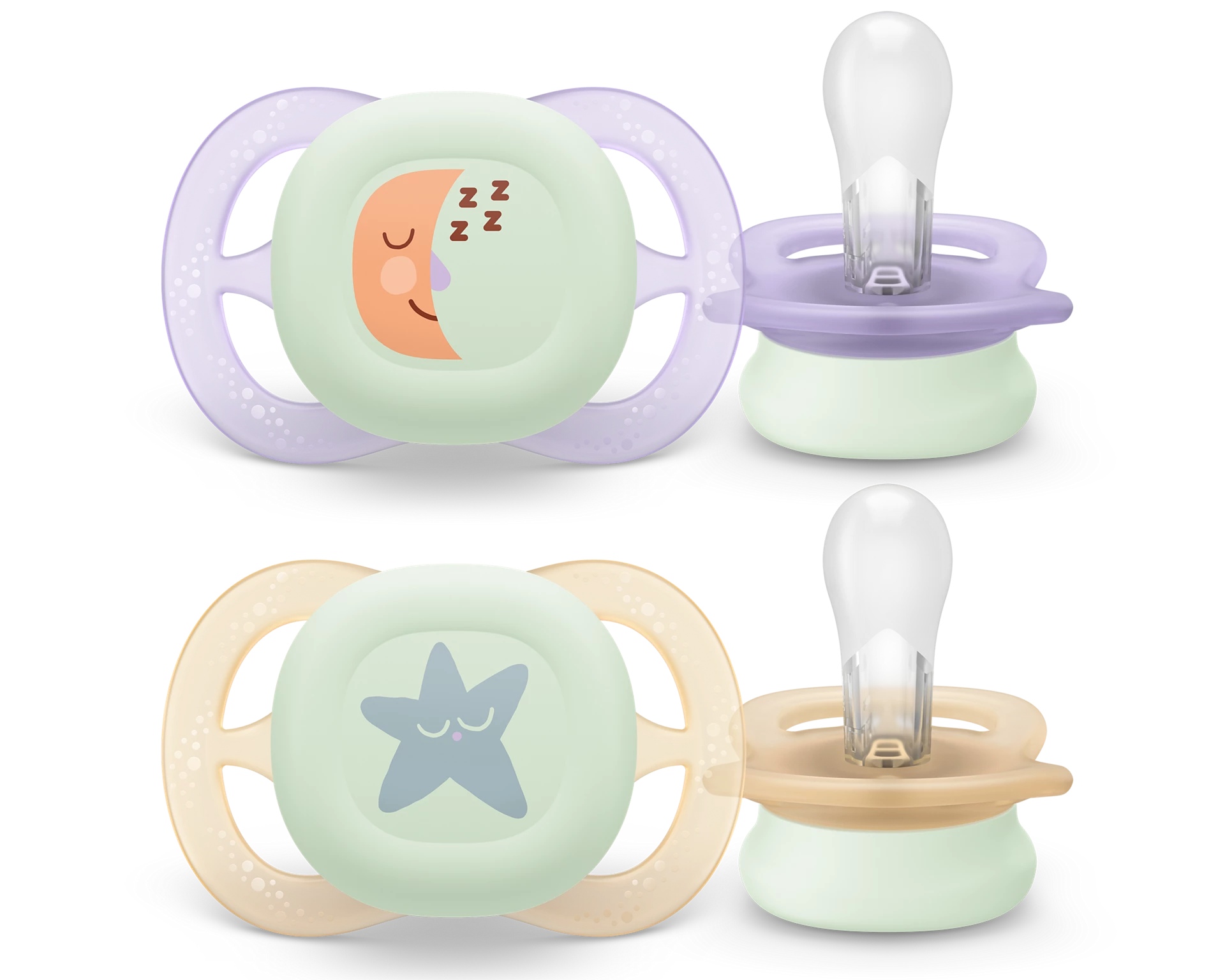 E-shop Cumlík Philips Avent Ultrastart nočný, dievča, 0-2m, 2ks SCF075/07