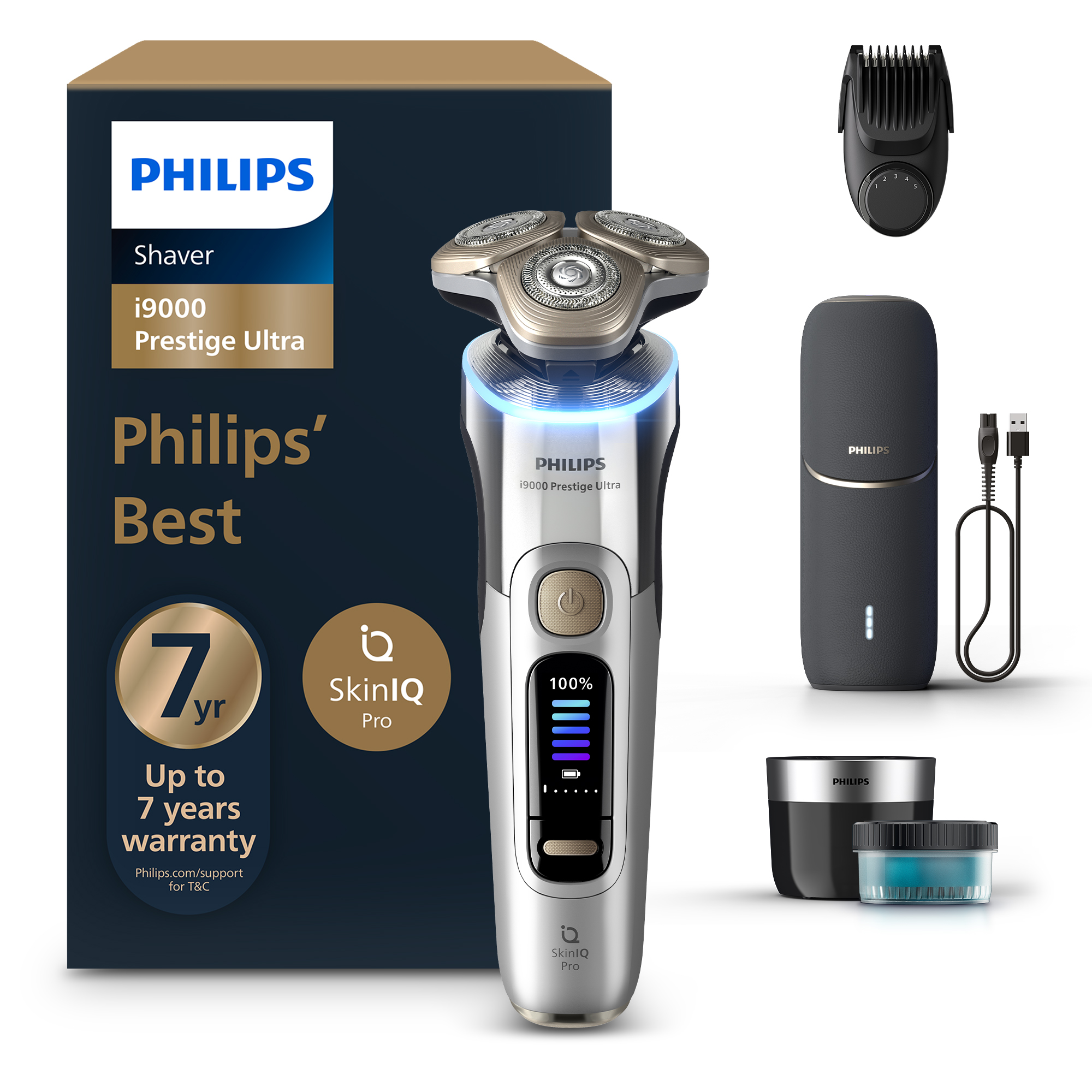 Pánsky elektrický holiaci strojček Philips Series i9000 Prestige Ultra XP9404/46