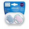 Philips Avent Ultra air 6-18m, ružová/modrá, 2ks  Cumlík