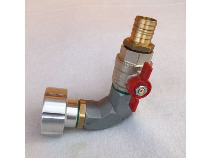 Redukcia DN 50 / otočný modul / guľový kohút 1"