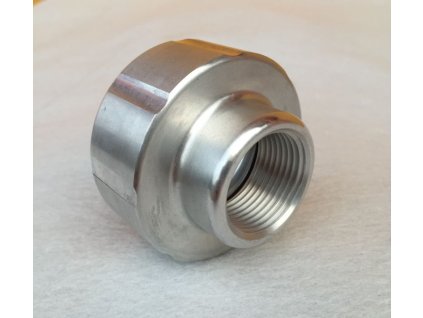 Redukcia z nehrdzavejúcej ocele DN 50 s hrubým závitom - výstup 1" vnútorný