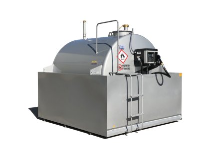 Ocelová výdejní nádrž na naftu CUBE 70 MC se záchytnou vanou 110 % DEMO SERBATOI