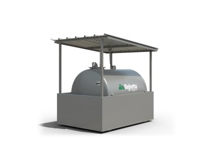 Přístřešek pro nádrže se záchytnou vanou 110 % RIGHETTO SERBATOI