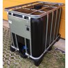 Nový kontajner IBC UN 600 l (čierny, vstup DN 225)